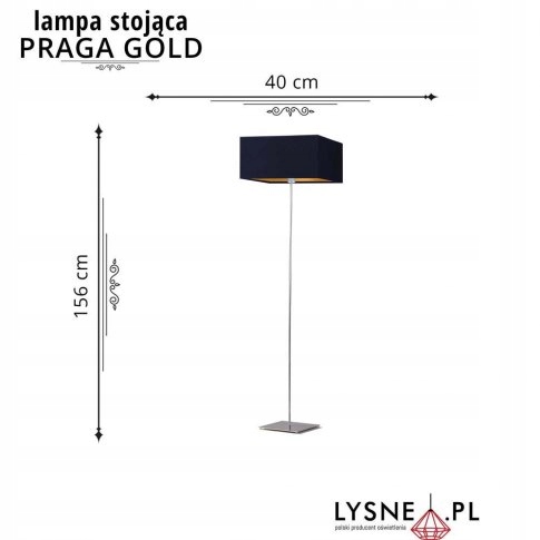 Lampa stojąca podłogowa PRAGA GOLD