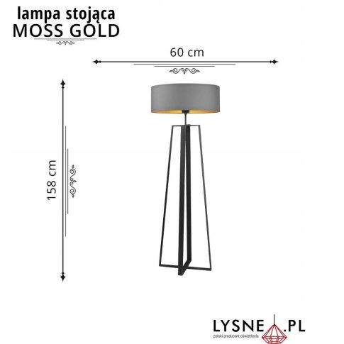 Lampa stojąca podłogowa MOSS GOLD