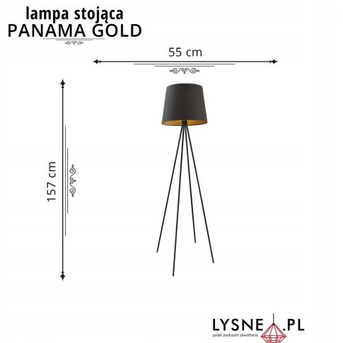 Lampa podłogowa stojąca PANAMA GOLD