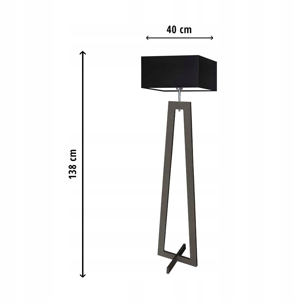Lampa podłogowa stojąca drew JAWA