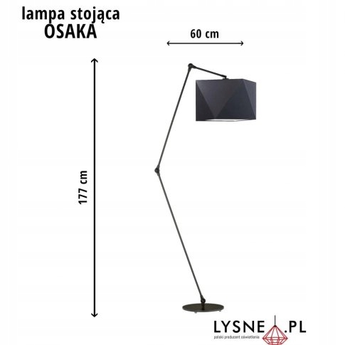 Designerska lampa podłogowa OSAKA