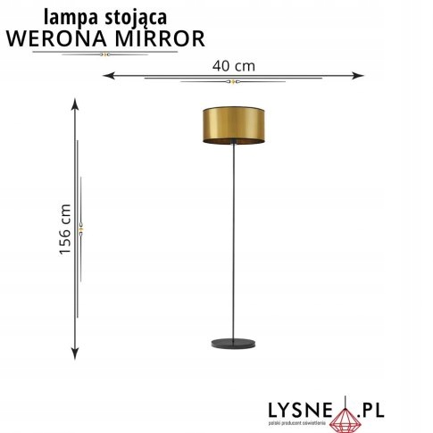 lampa stojąca abażur WERONA MIRROR
