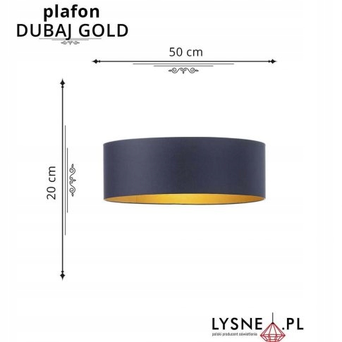 Plafon DUBAJ fi - 50 cm GOLD