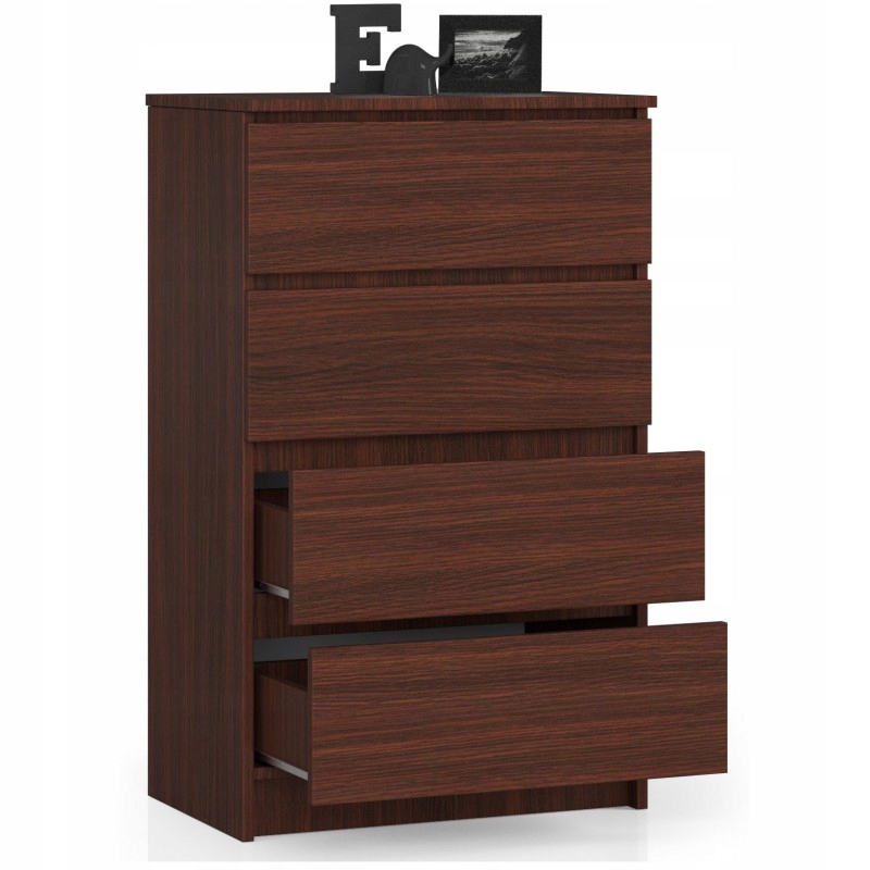 KOMODA K60 4 SZUFLADY WENGE