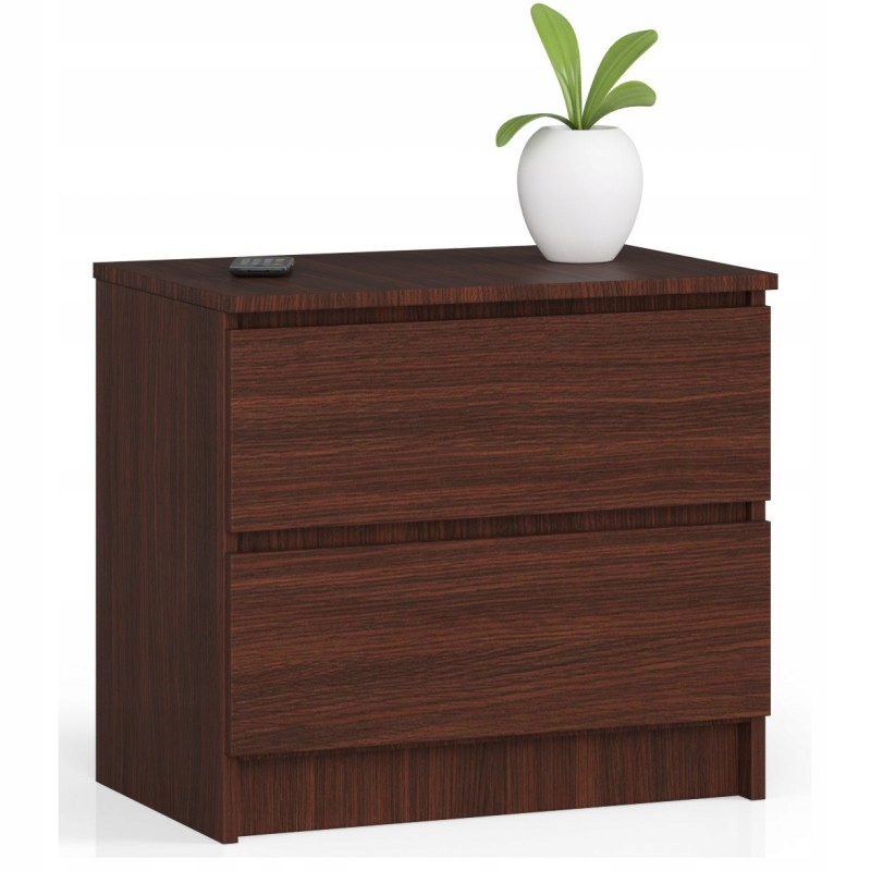 KOMODA K60 2 SZUFLADY WENGE