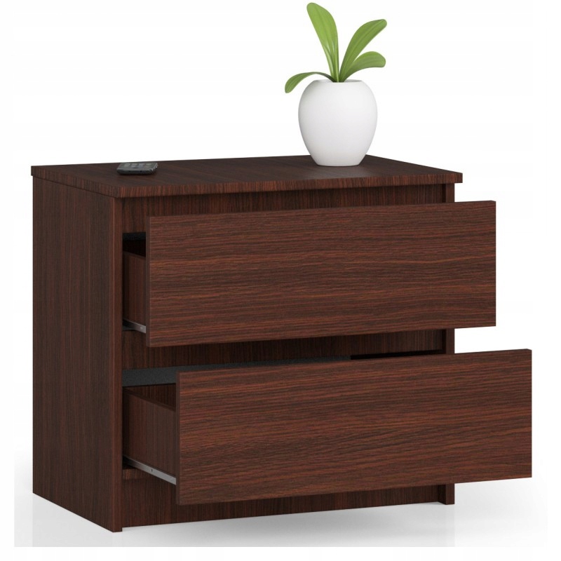 KOMODA K60 2 SZUFLADY WENGE