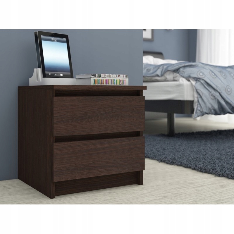 KOMODA K60 2 SZUFLADY WENGE