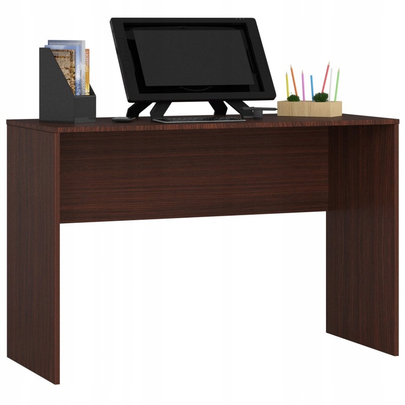 BIURKO KOMPUTEROWE 120cm WENGE WOLNOSTOJĄCE