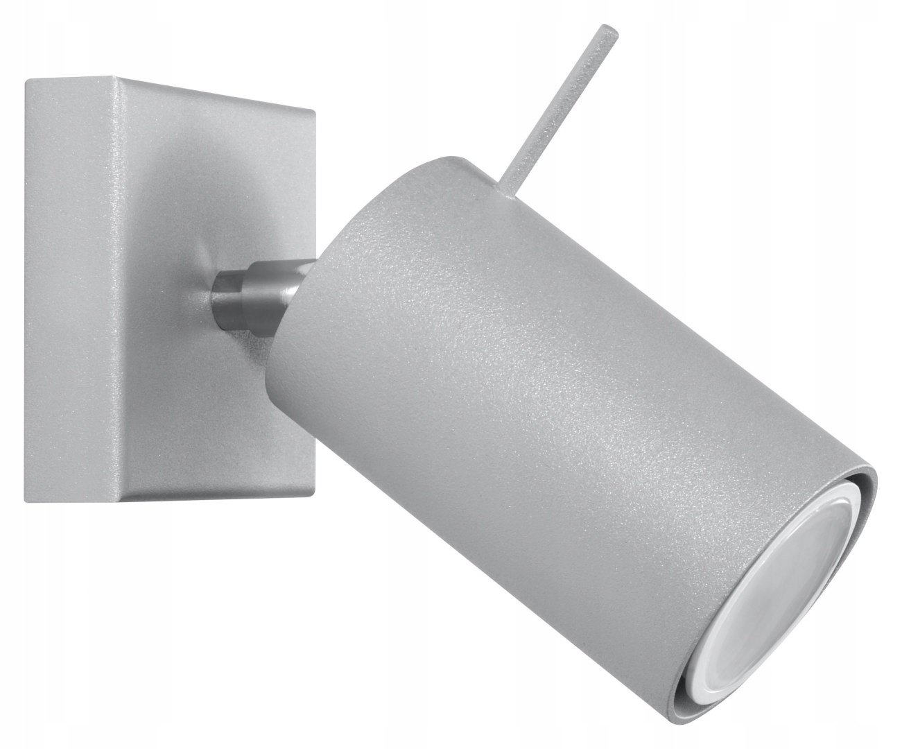 NOWOCZESNY KINKIET ŚCIENNY RING 1 Szary