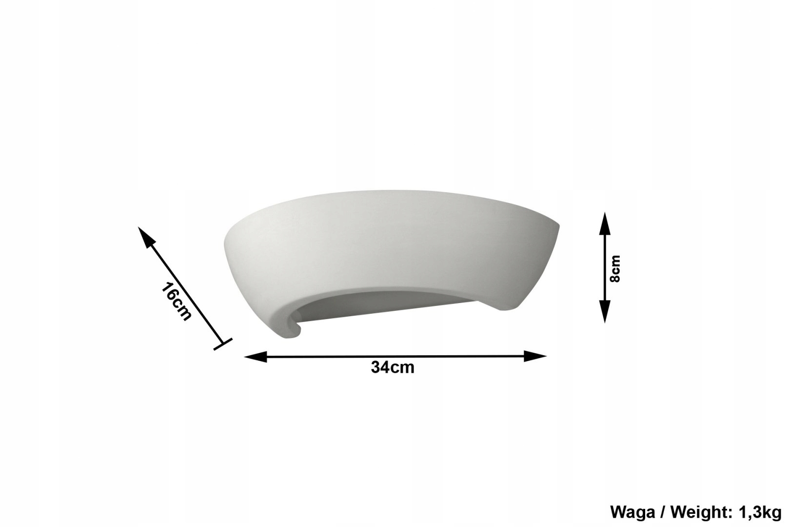 Kinkiet Ceramiczny OSKAR