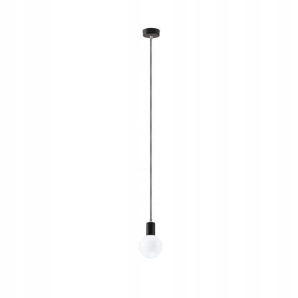 Lampa Wisząca EDISON Czarno-Biała