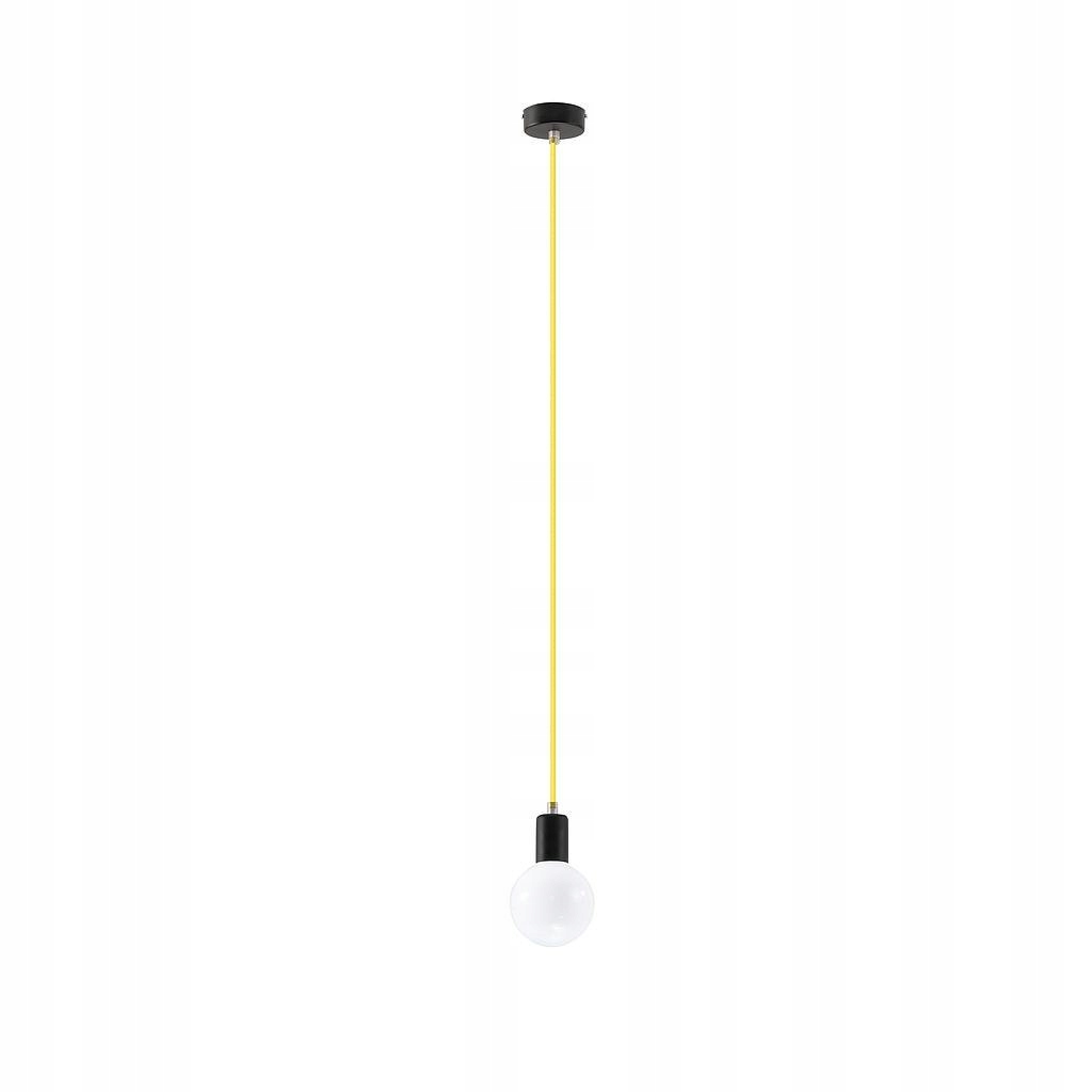 Lampa Wisząca EDISON Żółta