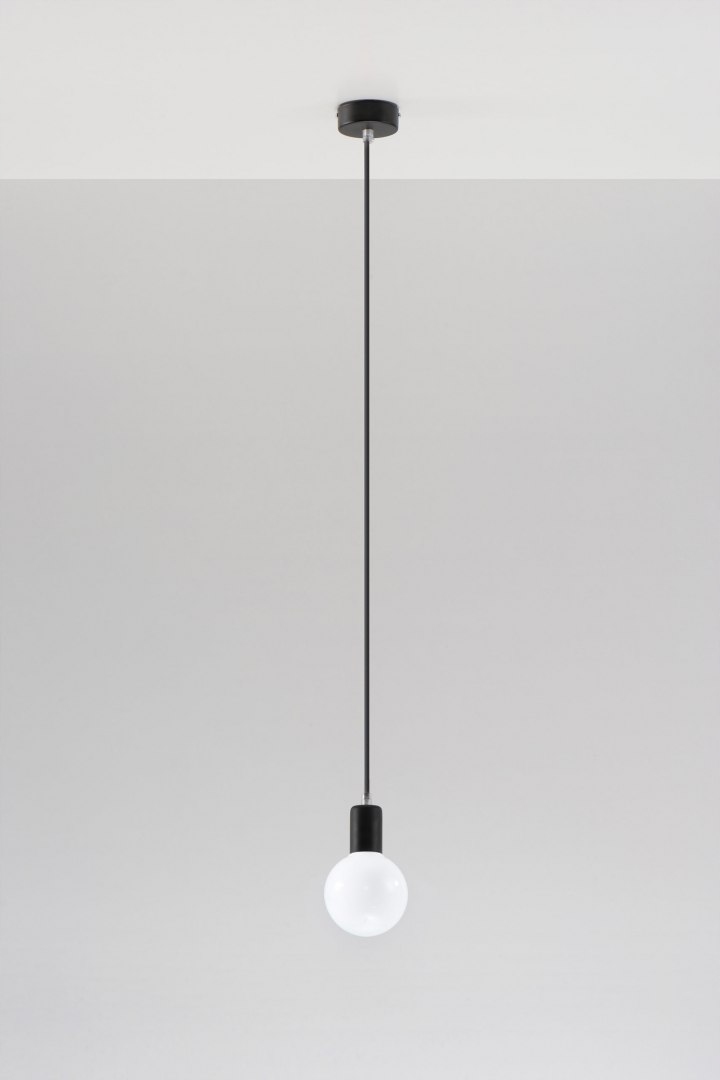 Lampa Wisząca EDISON Czarna