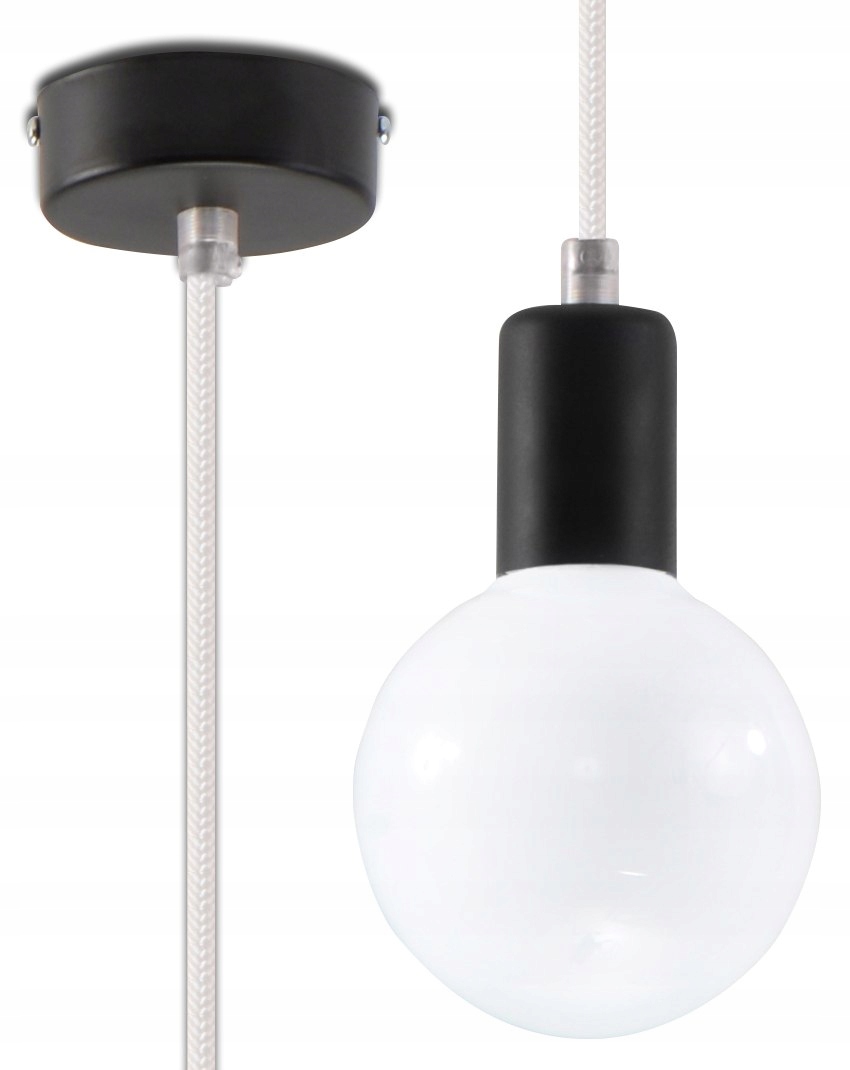 Lampa Wisząca EDISON Biała