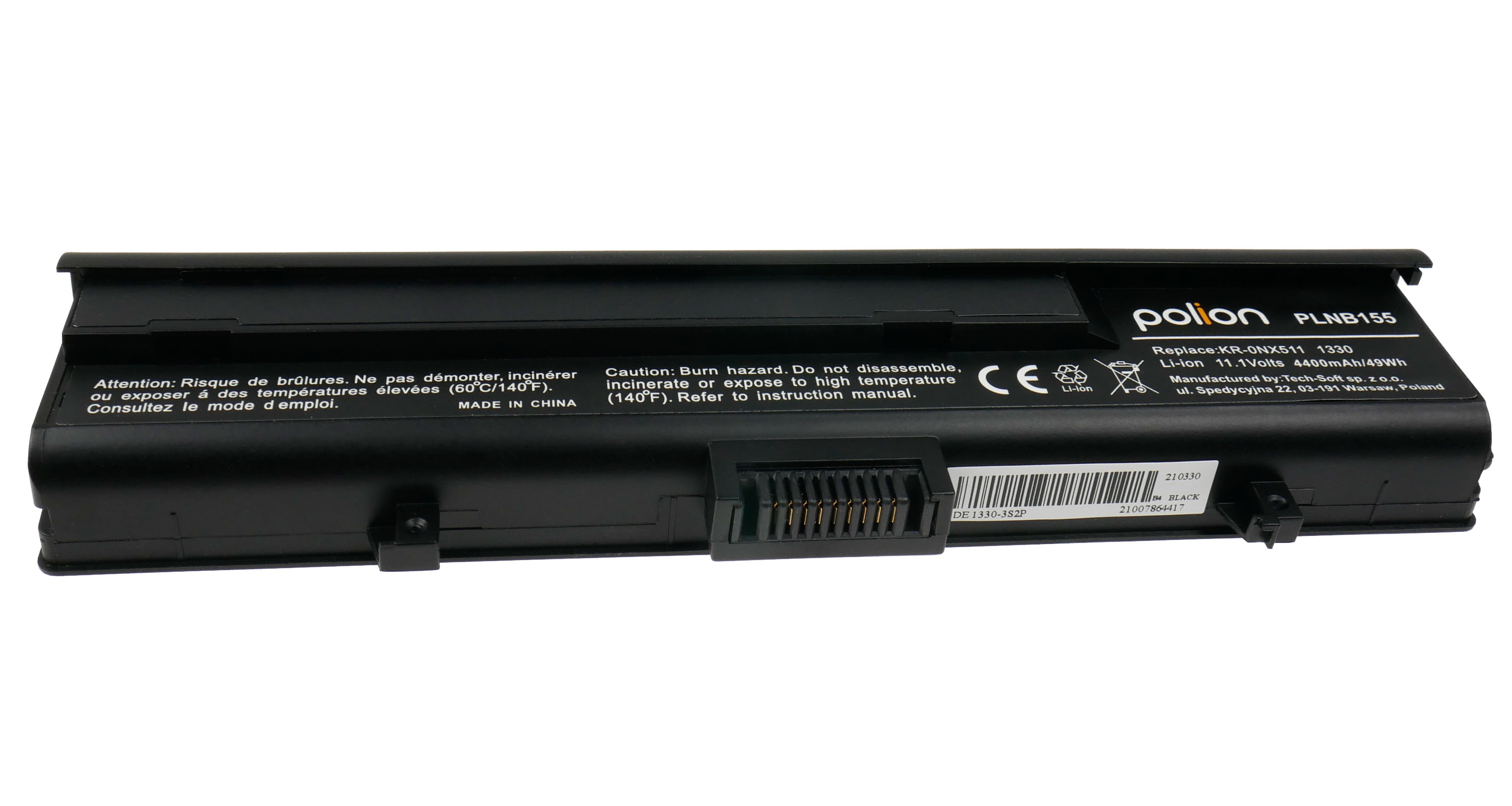 Baterie Polion NX511 pro notebooky DELL XPS M1330 M1330H M1350 Inspiron 1318 4400mAh