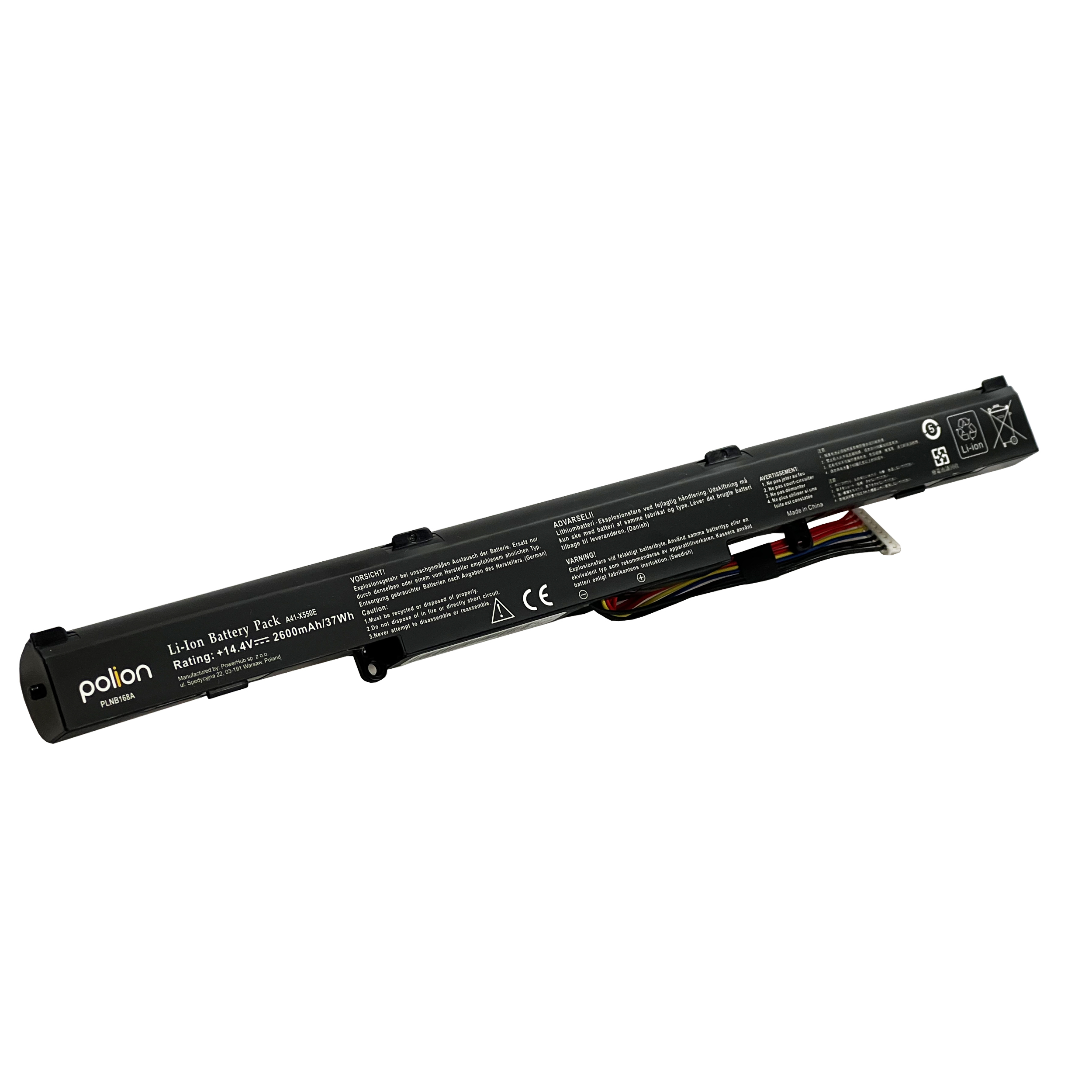 Baterie Polion A41-X550E pro notebooky ASUS A450 A550 F550 F750 F751 K450 2600mAh