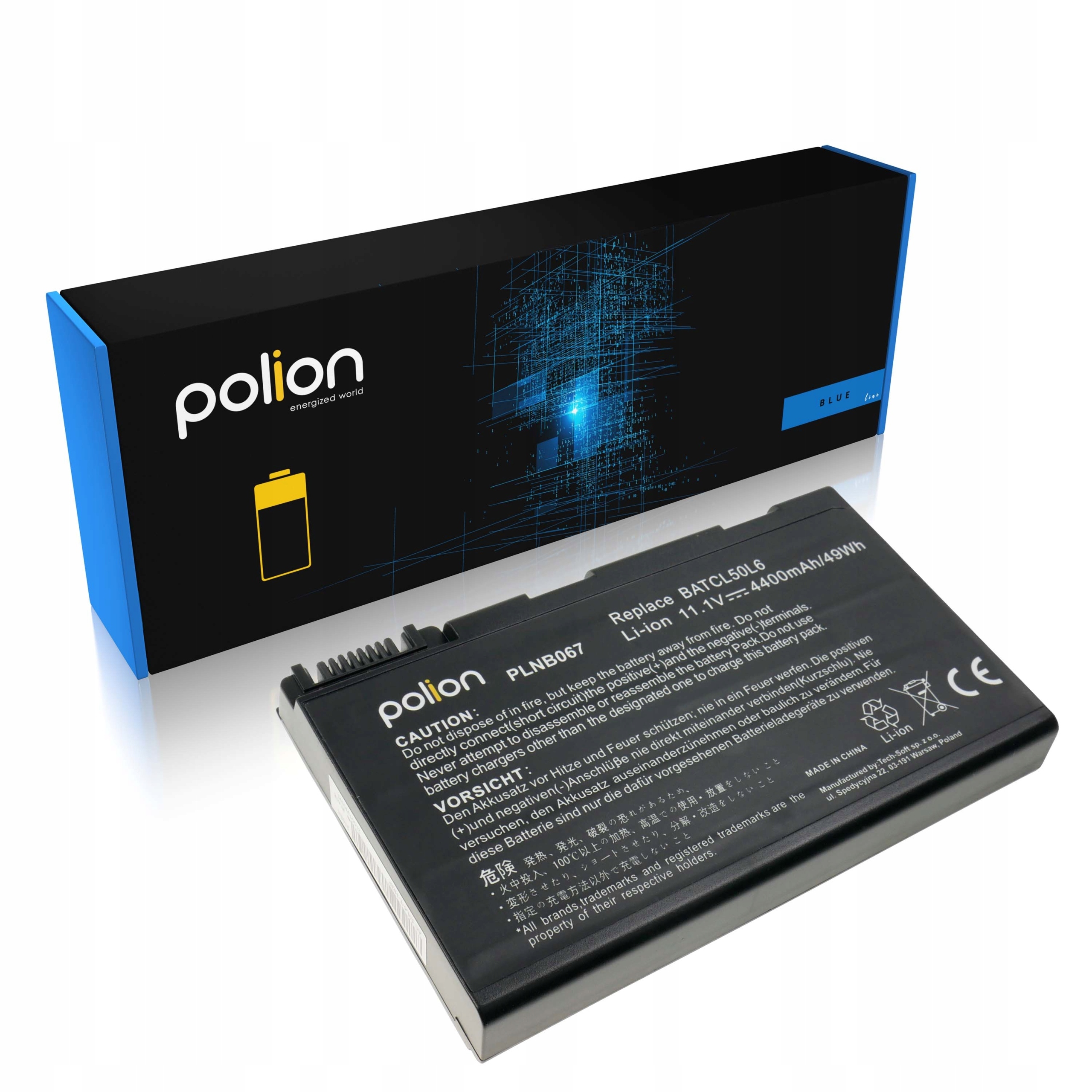 Baterie Polion BATCL50L6 pro notebooky ACER 3100 3690 5100 5610 5630 5680 4400mAh