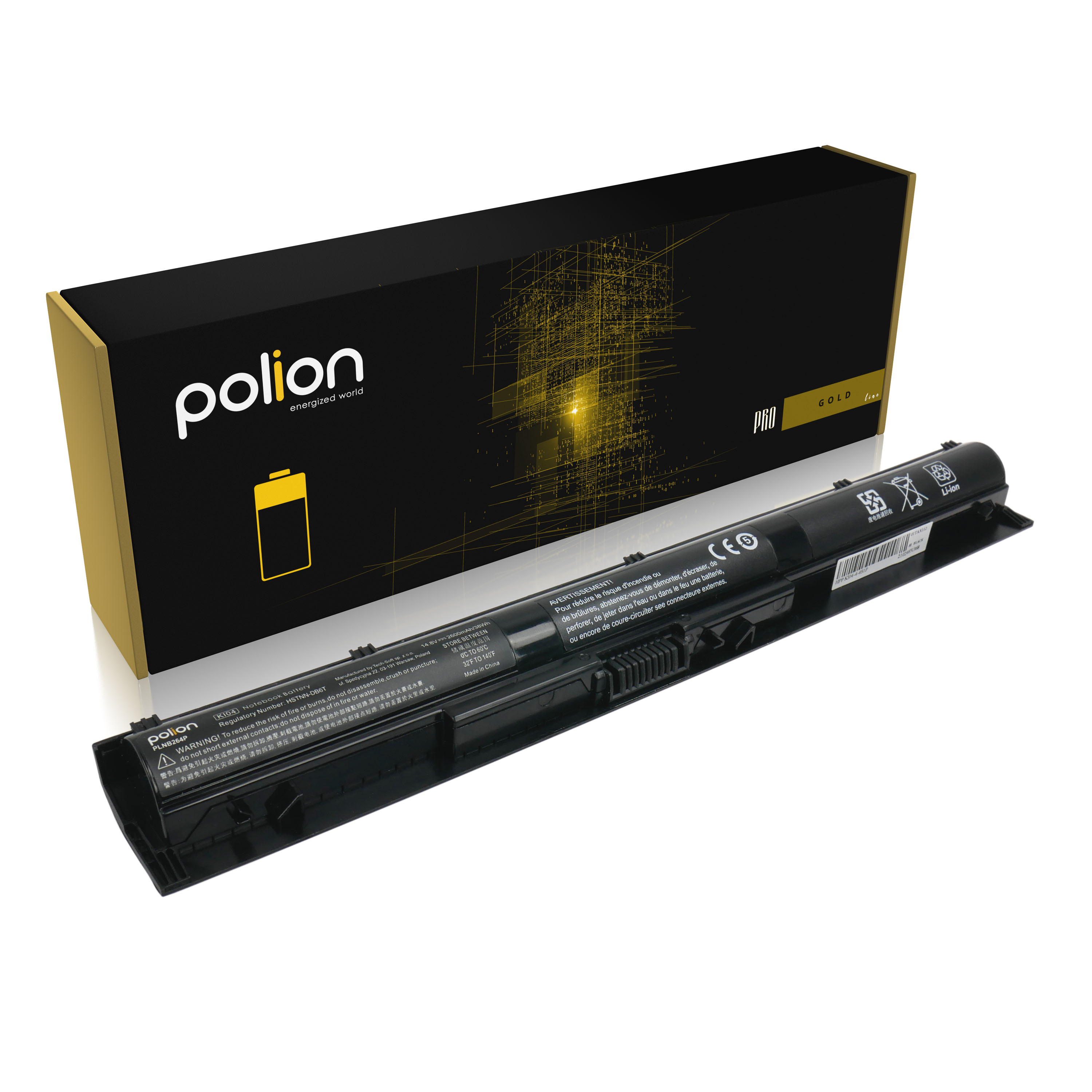Baterie Polion KI04 pro notebooky HP Pavilion 15-AB 15-AK 17-G - 3200mAh články LG