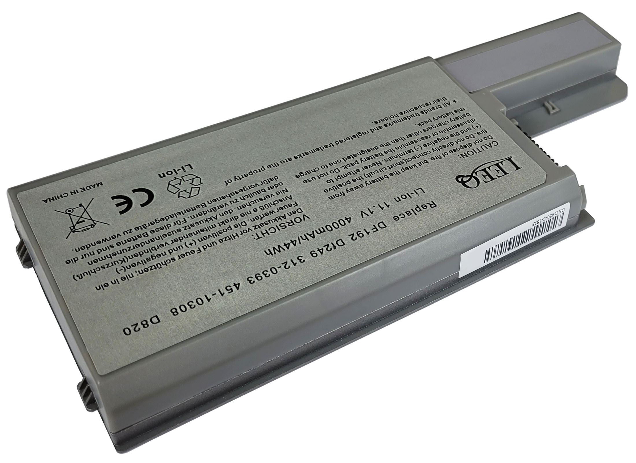 Baterie LEEQ LB083 pro notebooky DELL Latitude D531 D820 D830 Precision M4300 M65 4000mAh