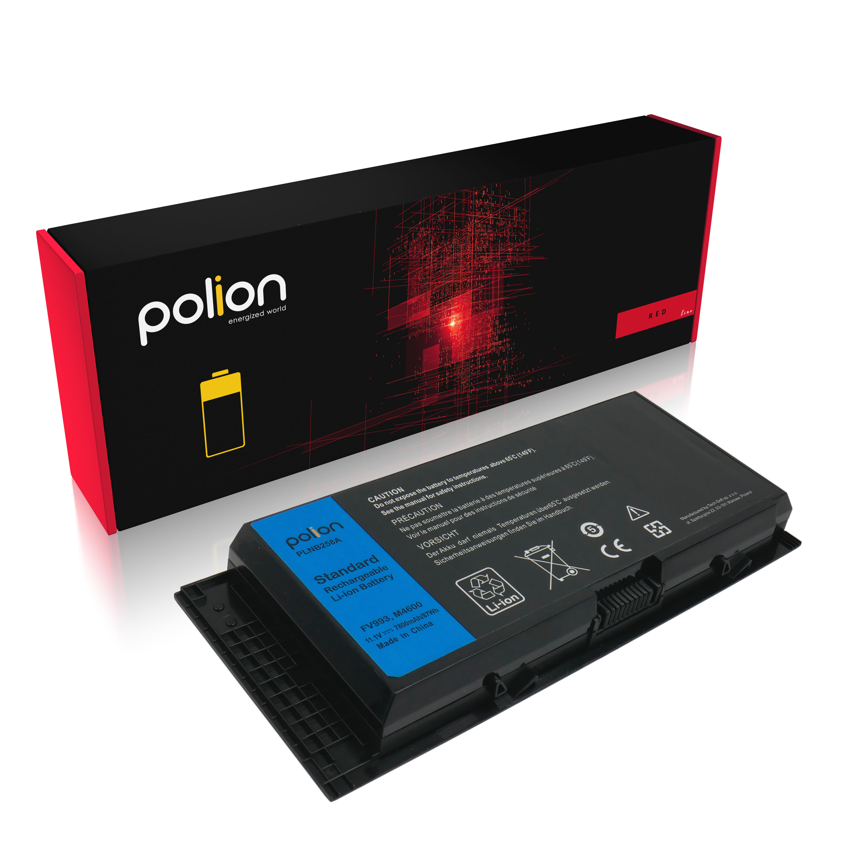 Baterie Polion FV993 pro notebooky DELL Precision M4600 M4700 M4800 M6600 7800mAh