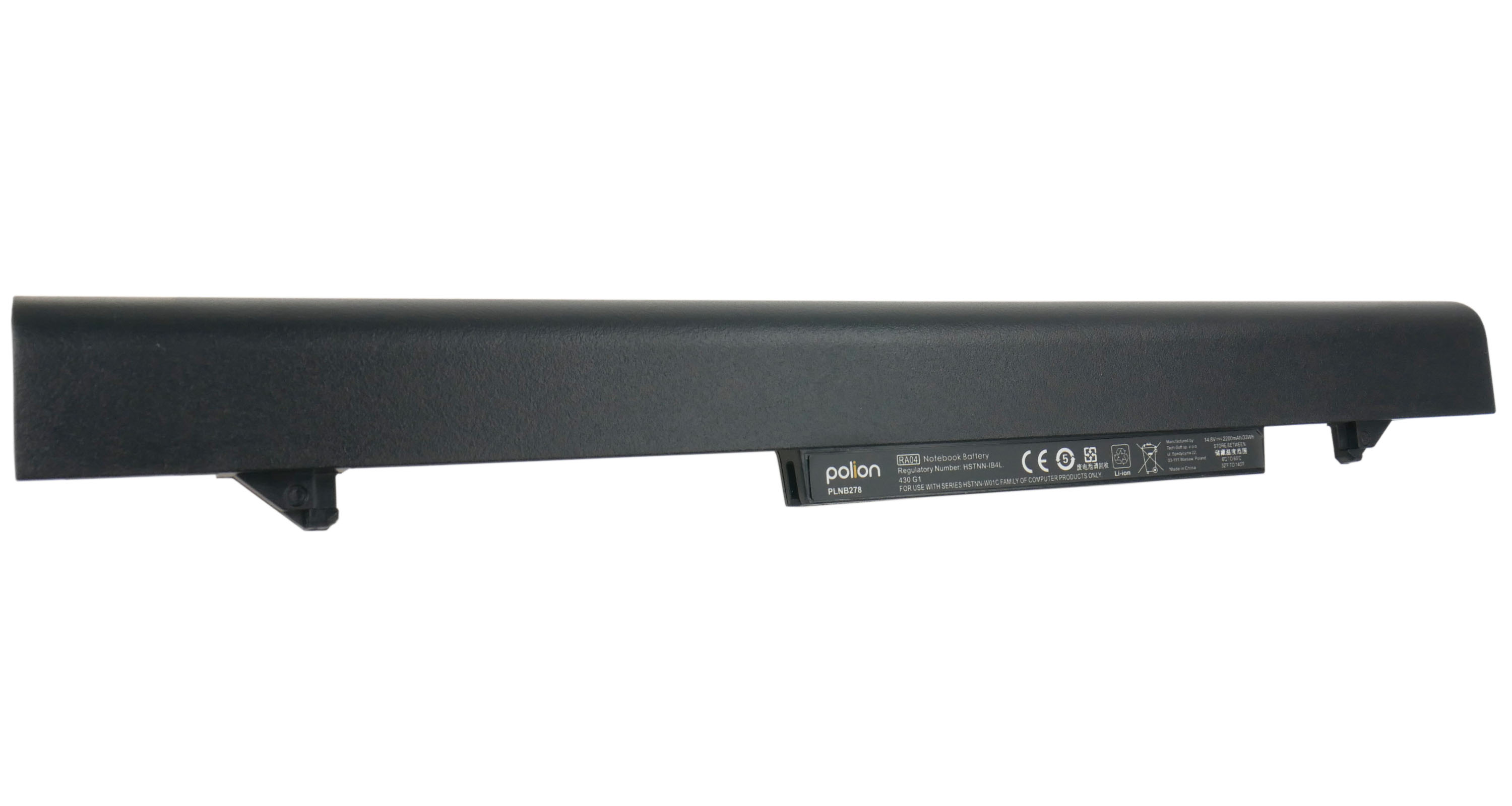 Baterie Polion RA04 pro notebooky HP ProBook 430 G1 G2 - 2200mAh 33Wh