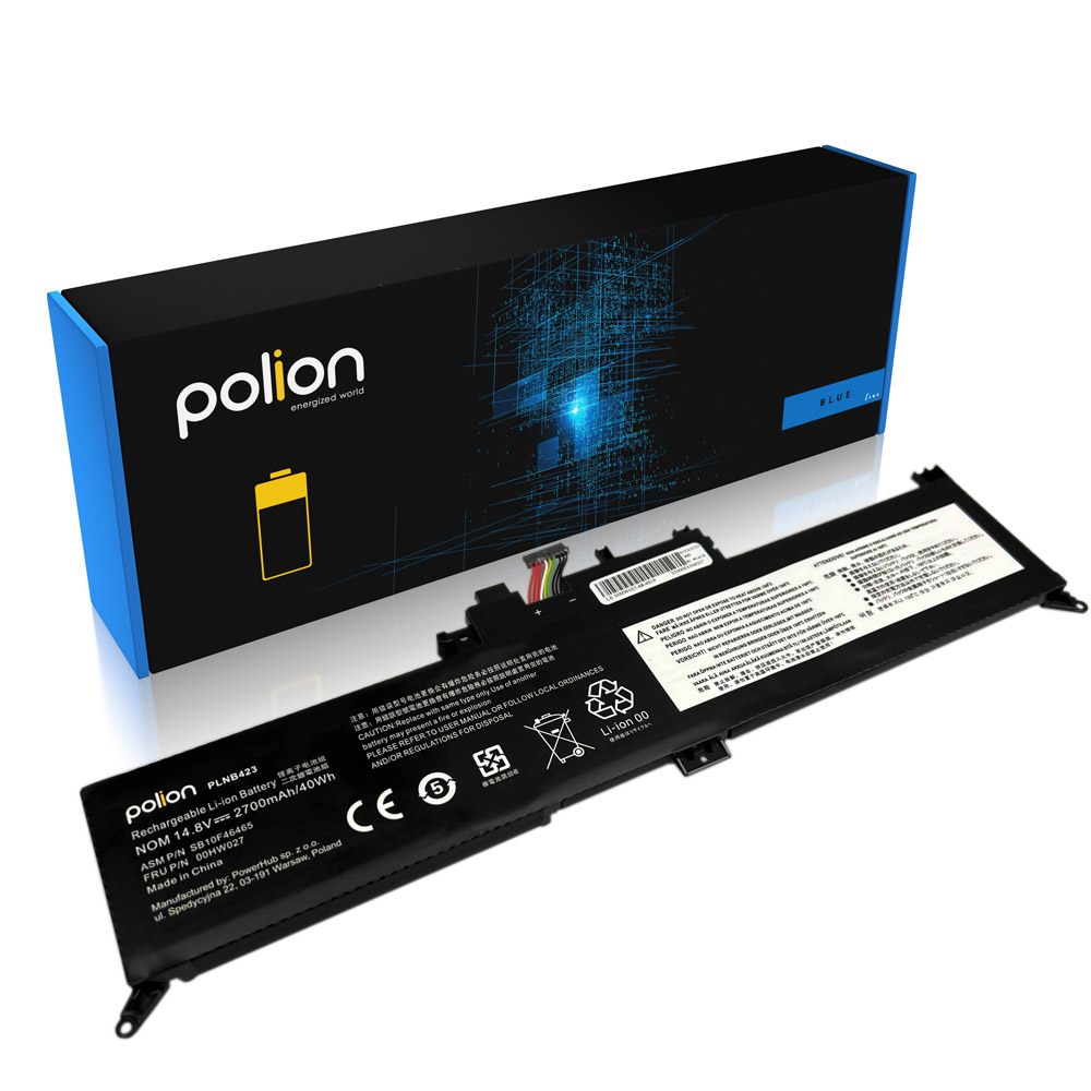 Baterie Polion 00HW027 pro notebooky LENOVO 01AV434 ThinkPad Yoga 260 370 2700mAh