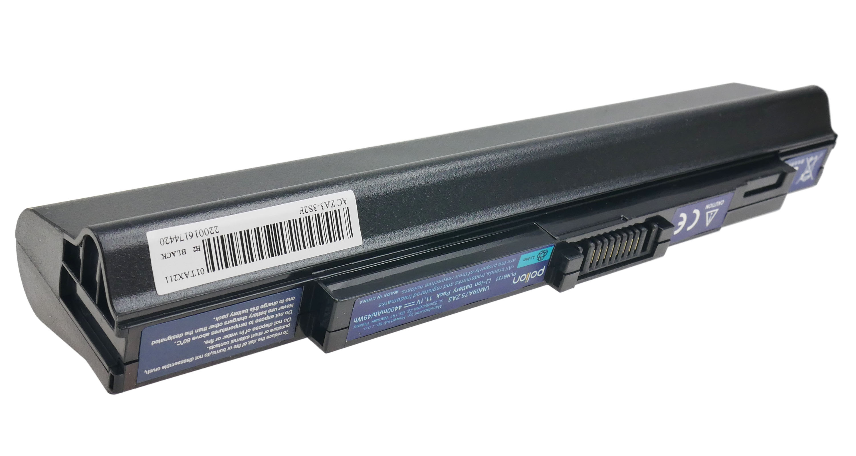 Baterie Polion UM09A73 pro notebooky ACER Aspire Aspire One 531H 751 AO531H 4400mAh
