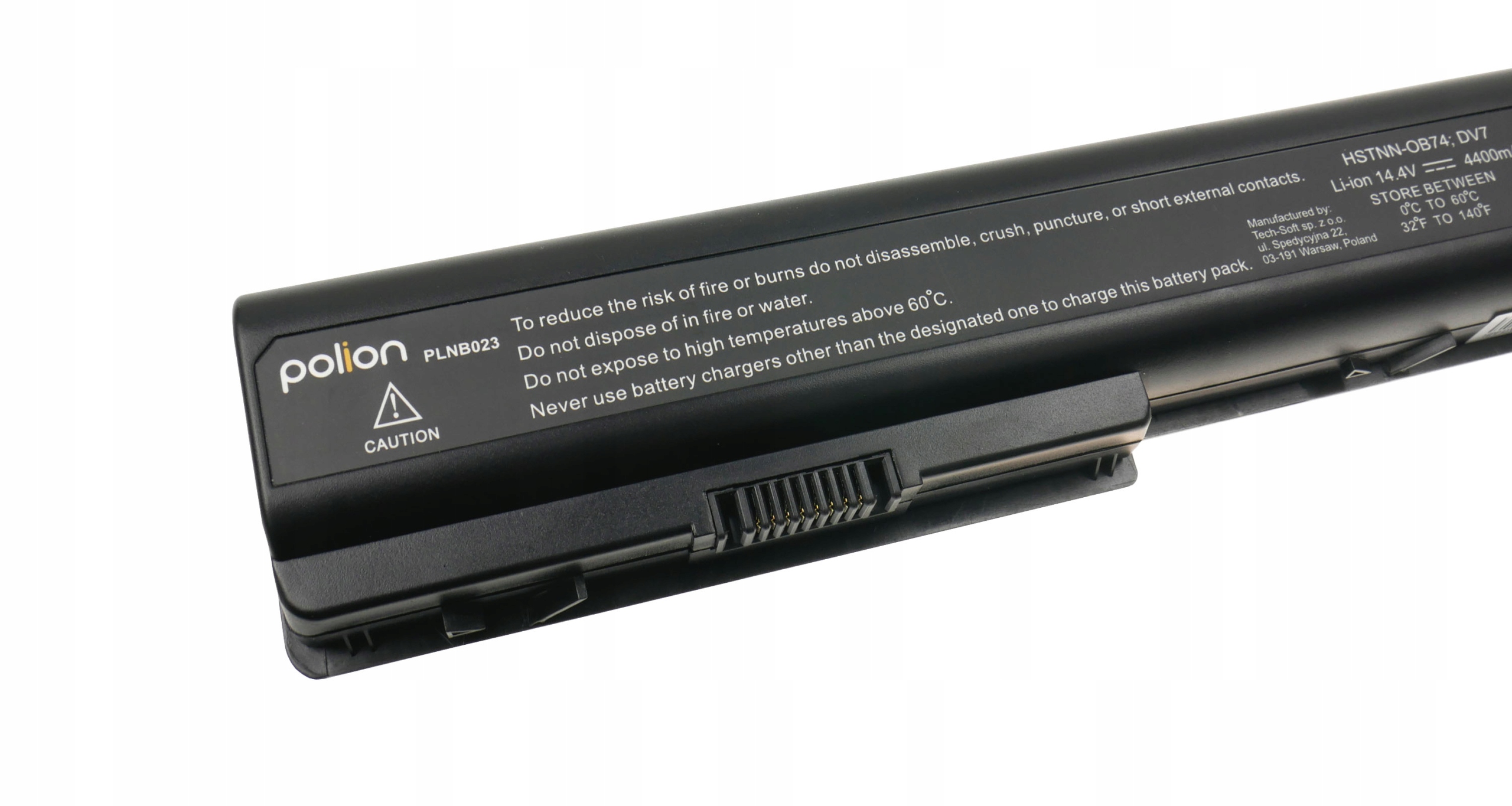 Baterie Polion HSTNN-IB74 pro notebooky HP Pavilion DV7 DV7T DV8 DV8T HDX 4400mAh
