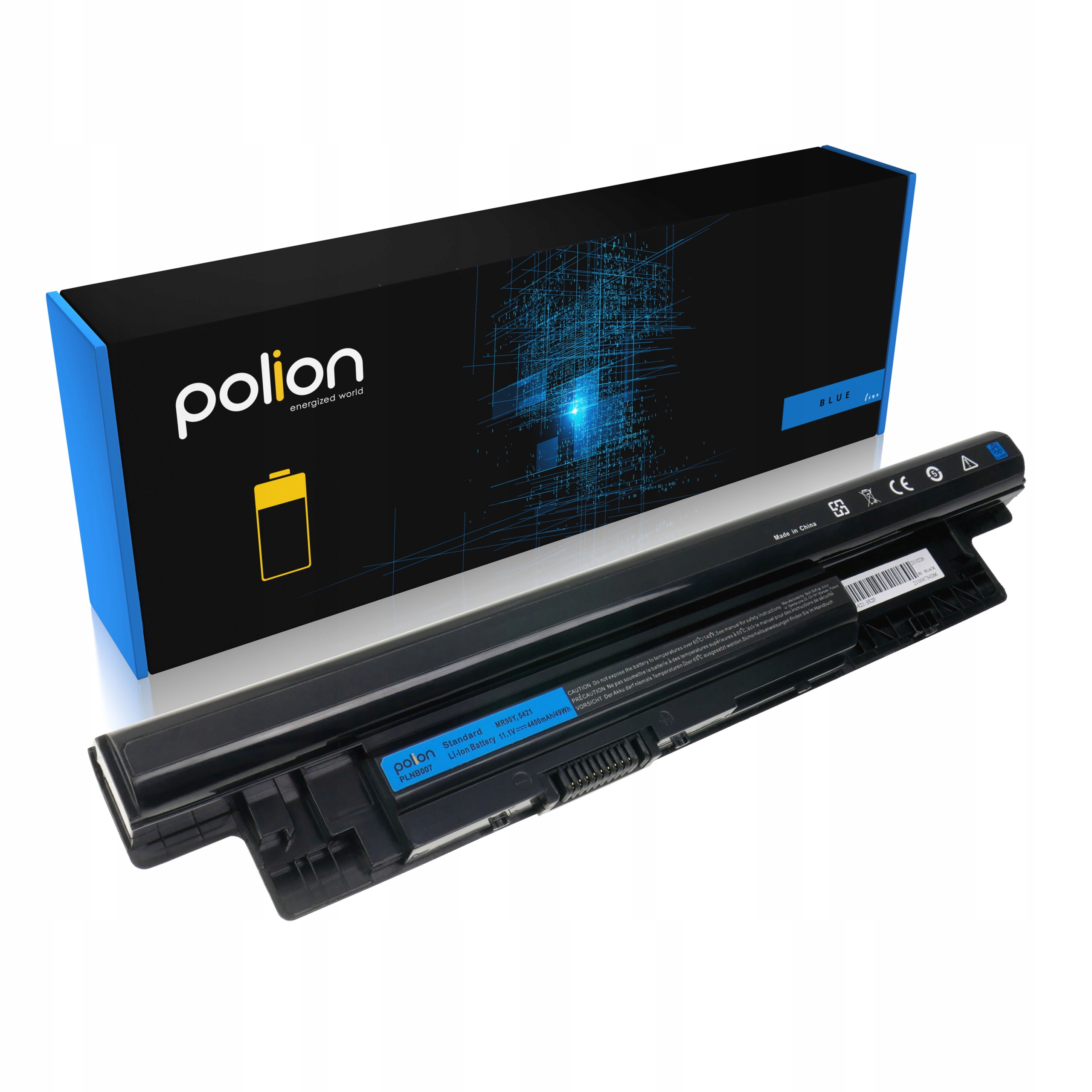 Baterie Polion MR90Y pro notebooky DELL Inspirion 3421 3521 3537 5537 5735 4400mAh
