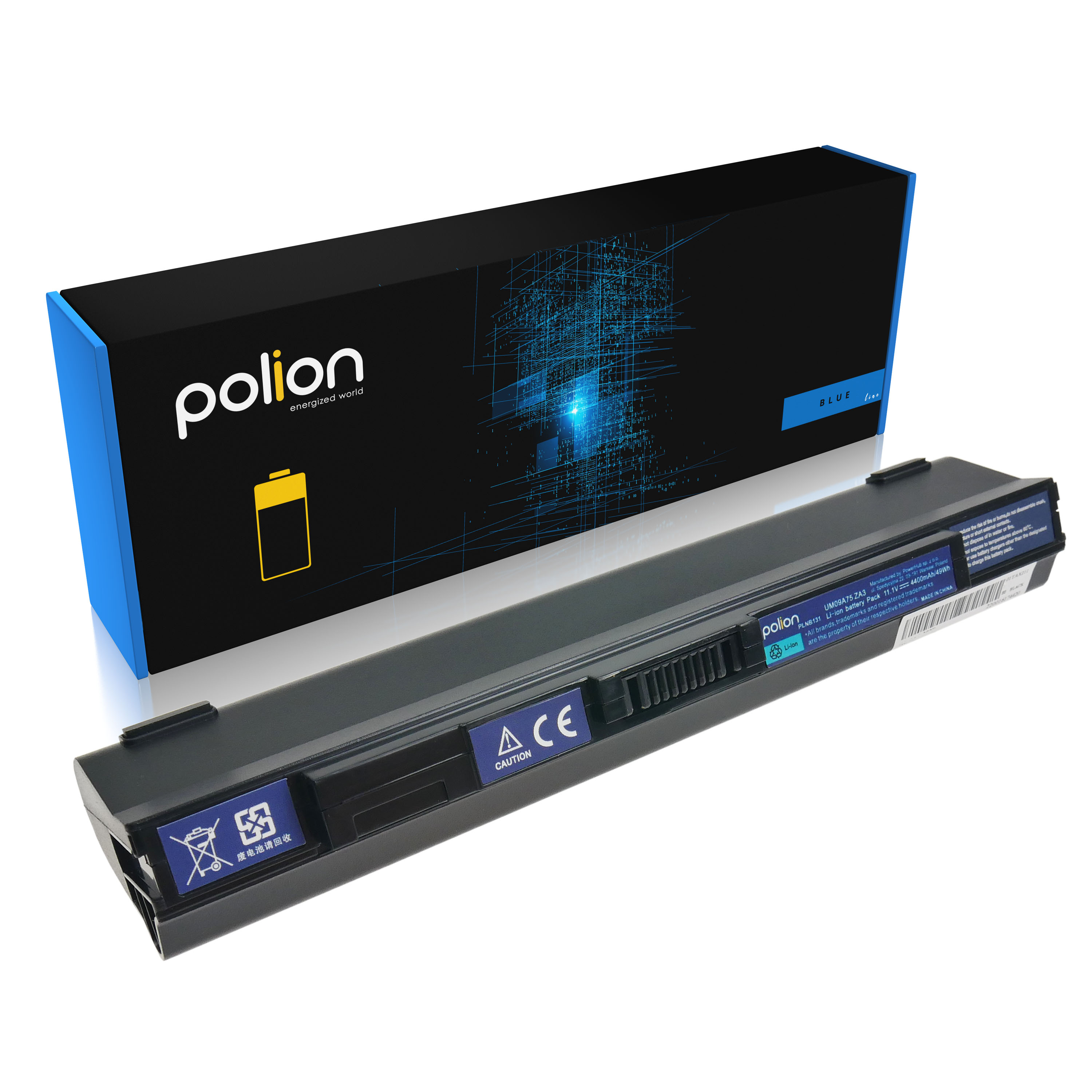 Baterie Polion UM09A73 pro notebooky ACER Aspire Aspire One 531H 751 AO531H 4400mAh