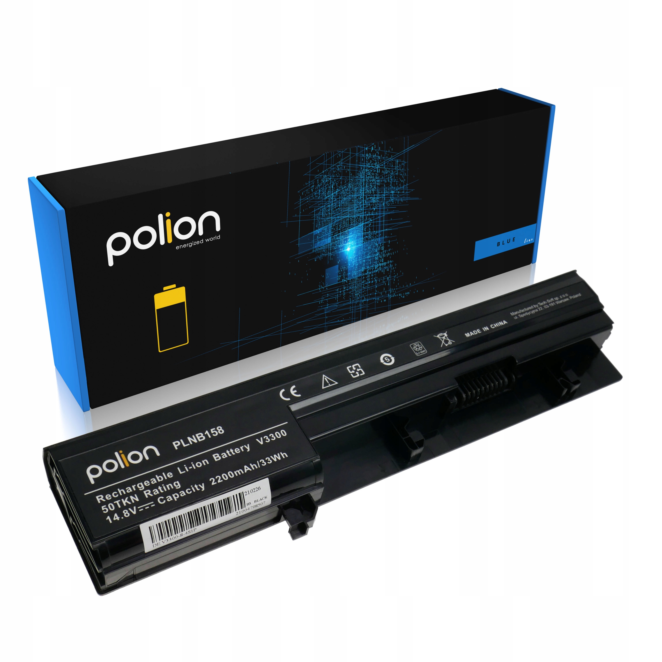 Baterie Polion GRNX5 pro notebooky DELL 50TKN 93G7X Vostro 3300 3350 2200mAh