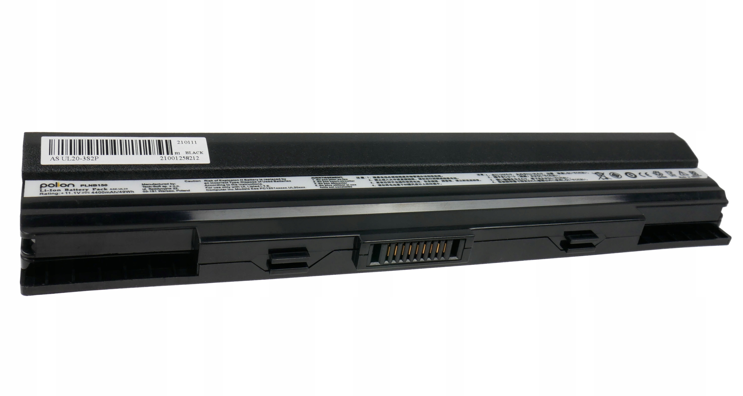 Baterie Polion A32-UL20 pro notebooky ASUS Eee PC 1201HA 1201K 1201N 1201NL 1201PN 4400mAh