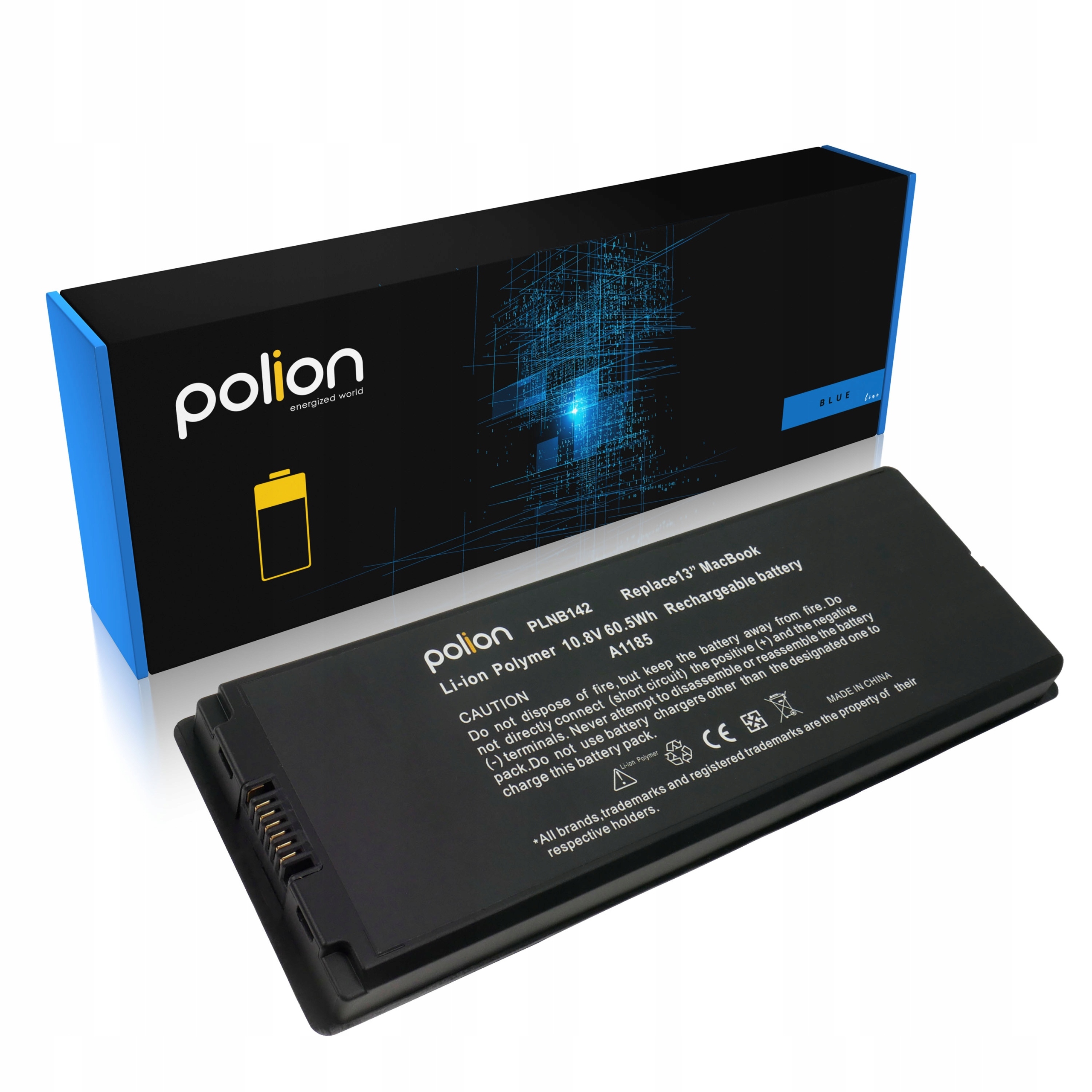 Baterie Polion A1181 pro notebooky APPLE A1185 MA561 MA701MacBook 13'' 5600mAh