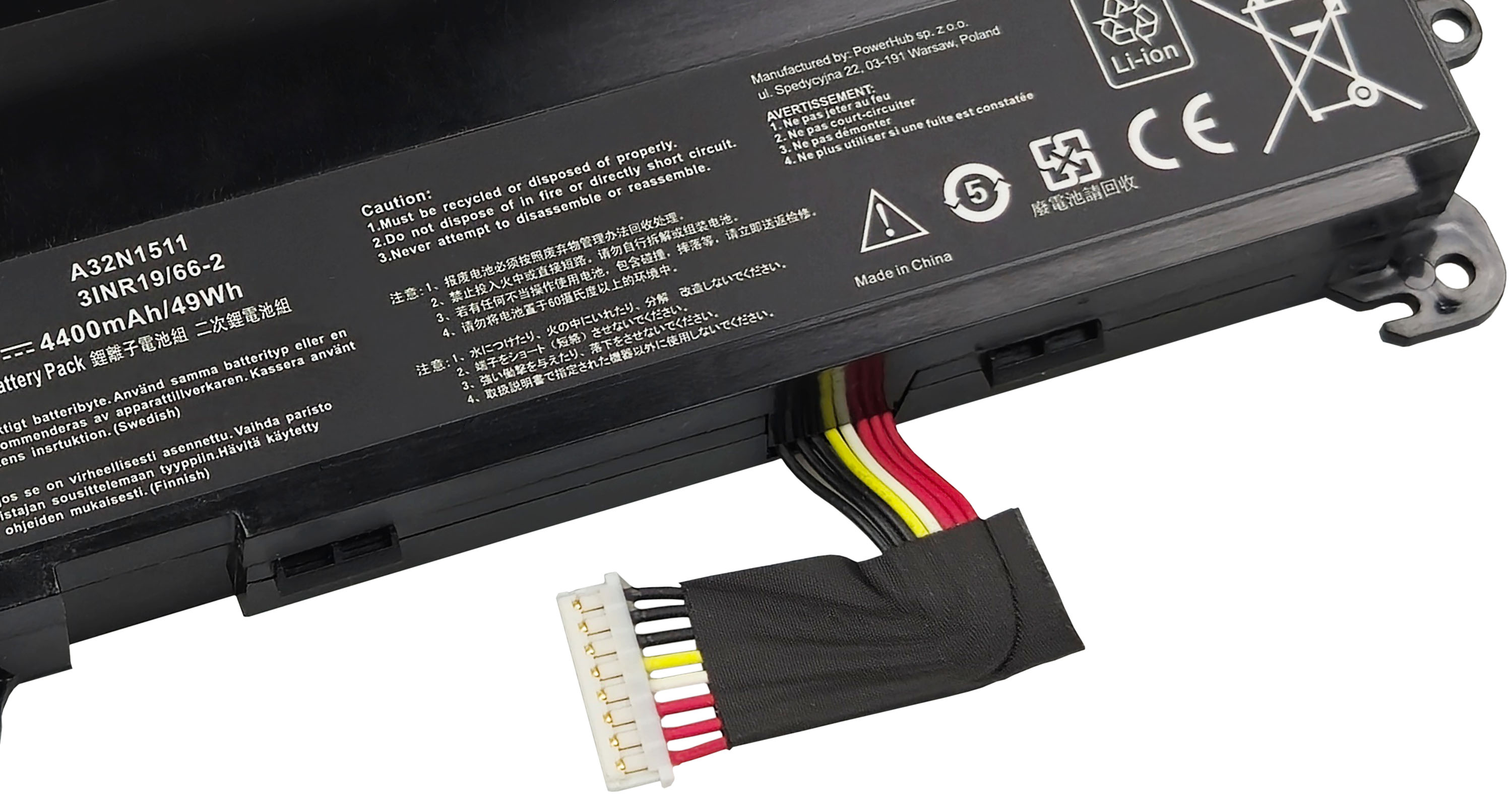 Baterie Polion A32N1511 pro notebooky ROG G752 G752VT G752VL G752VY 4400mAh