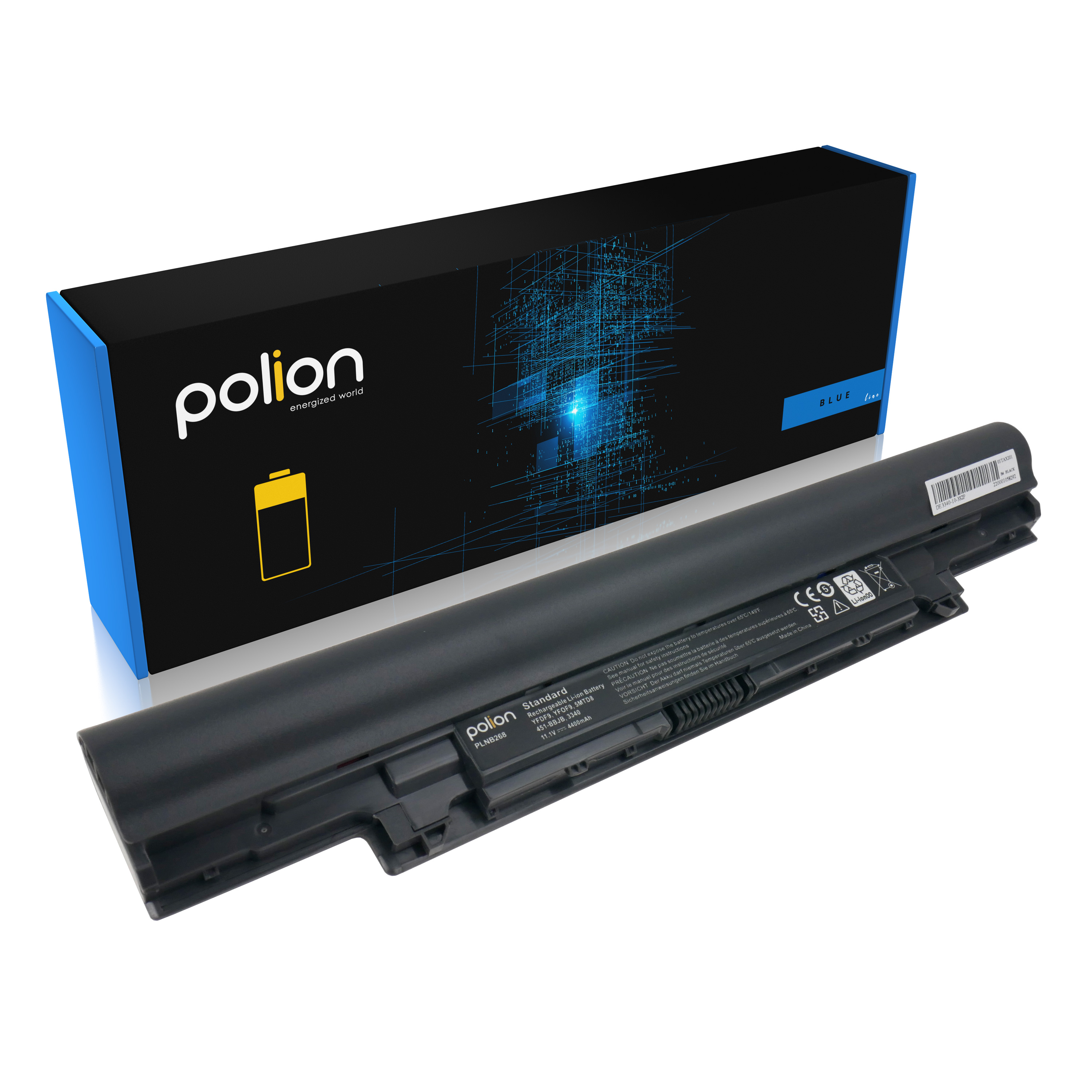 Baterie Polion YFDF9 pro notebooky DELL Latitude 3340 E3340 3350 4400mAh