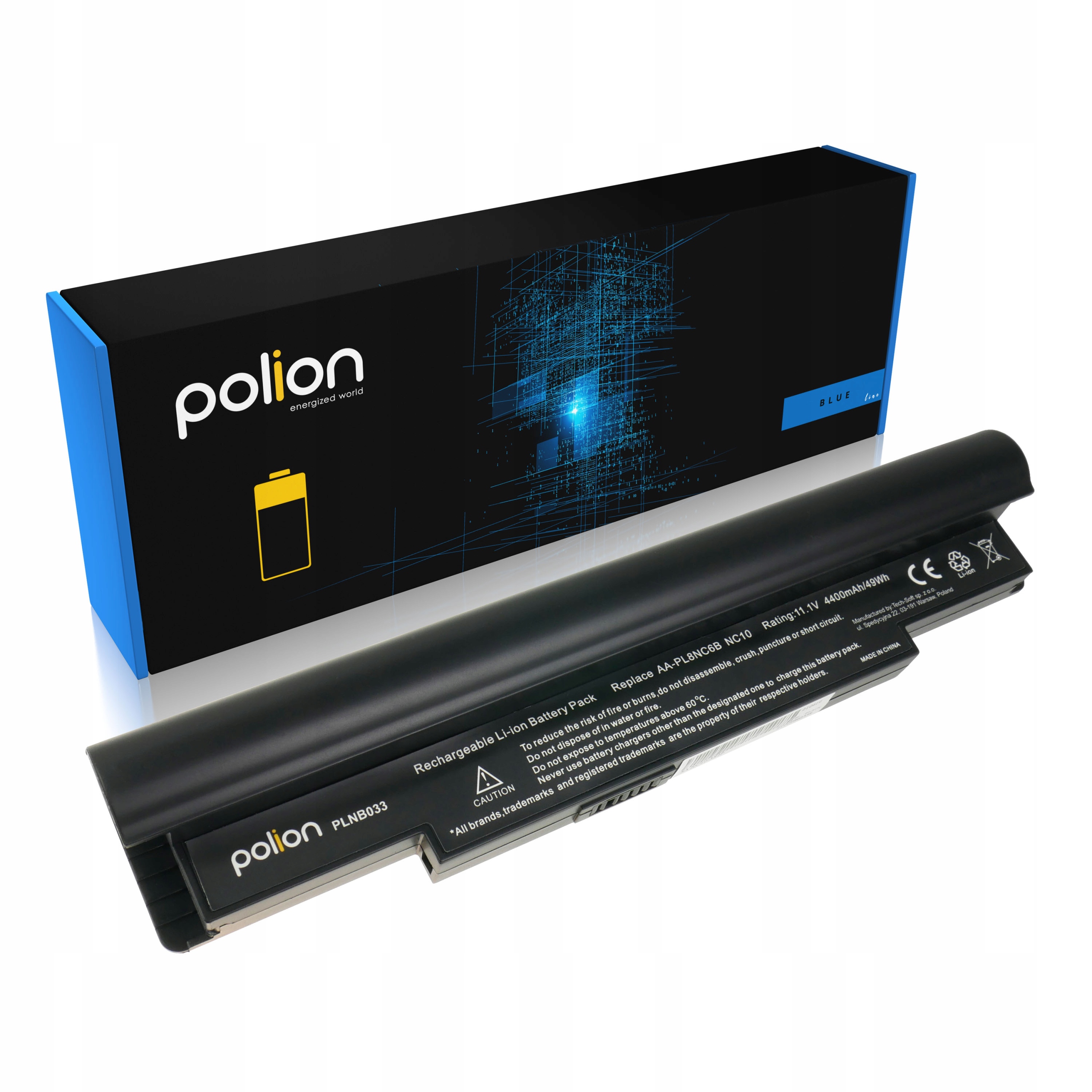 Baterie Polion AA-PL8NC6B pro notebooky SAMSUNG NC10 NC20 NP-N110 NP-N128 4400mAh