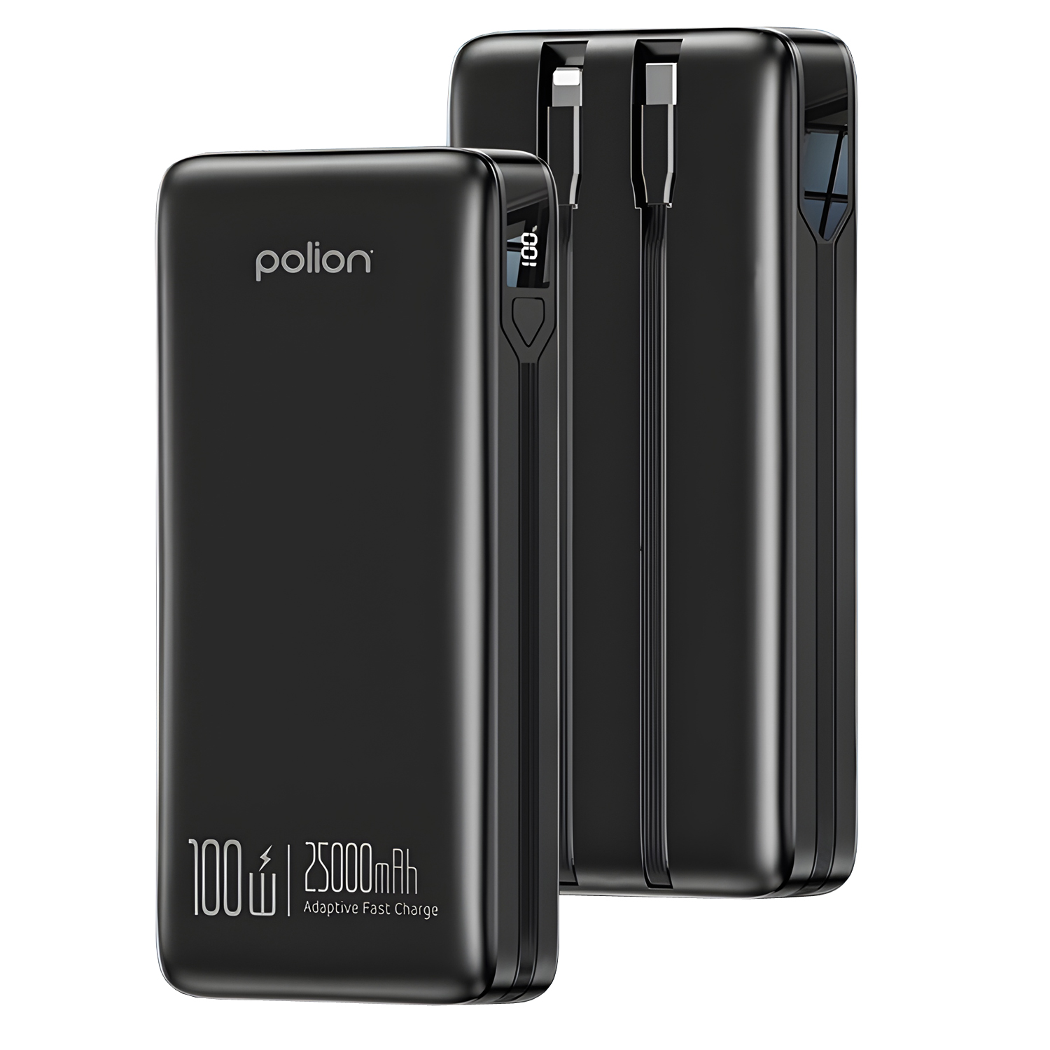 Powerbanka 25000mAh 100W 2xUSB-C USB-A PD3.0 QC3.0 LED rychlé nabíjení