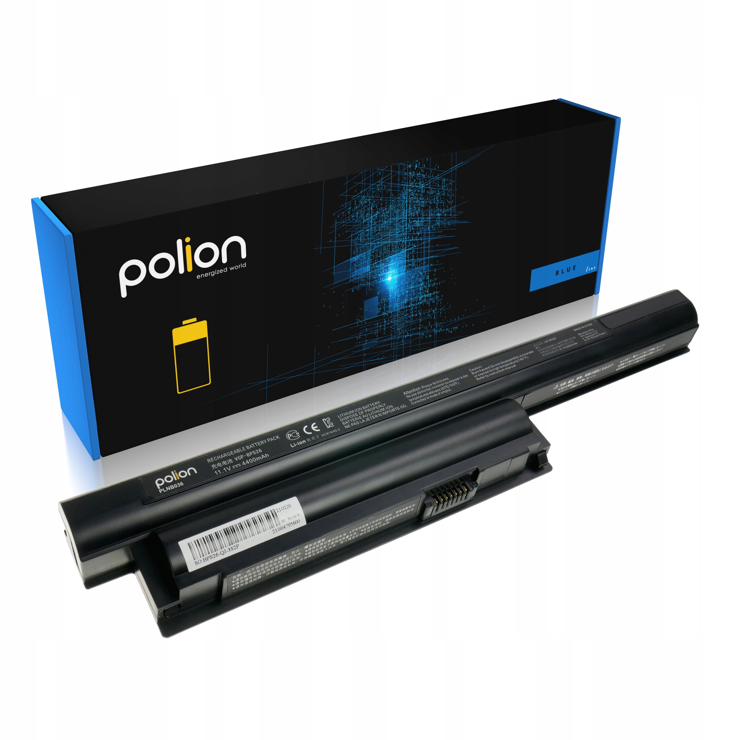 Baterie Polion VGP-BPL26 pro notebooky SONY VGP-BPS26 Vaio PCG SVE VPC 4400mAh