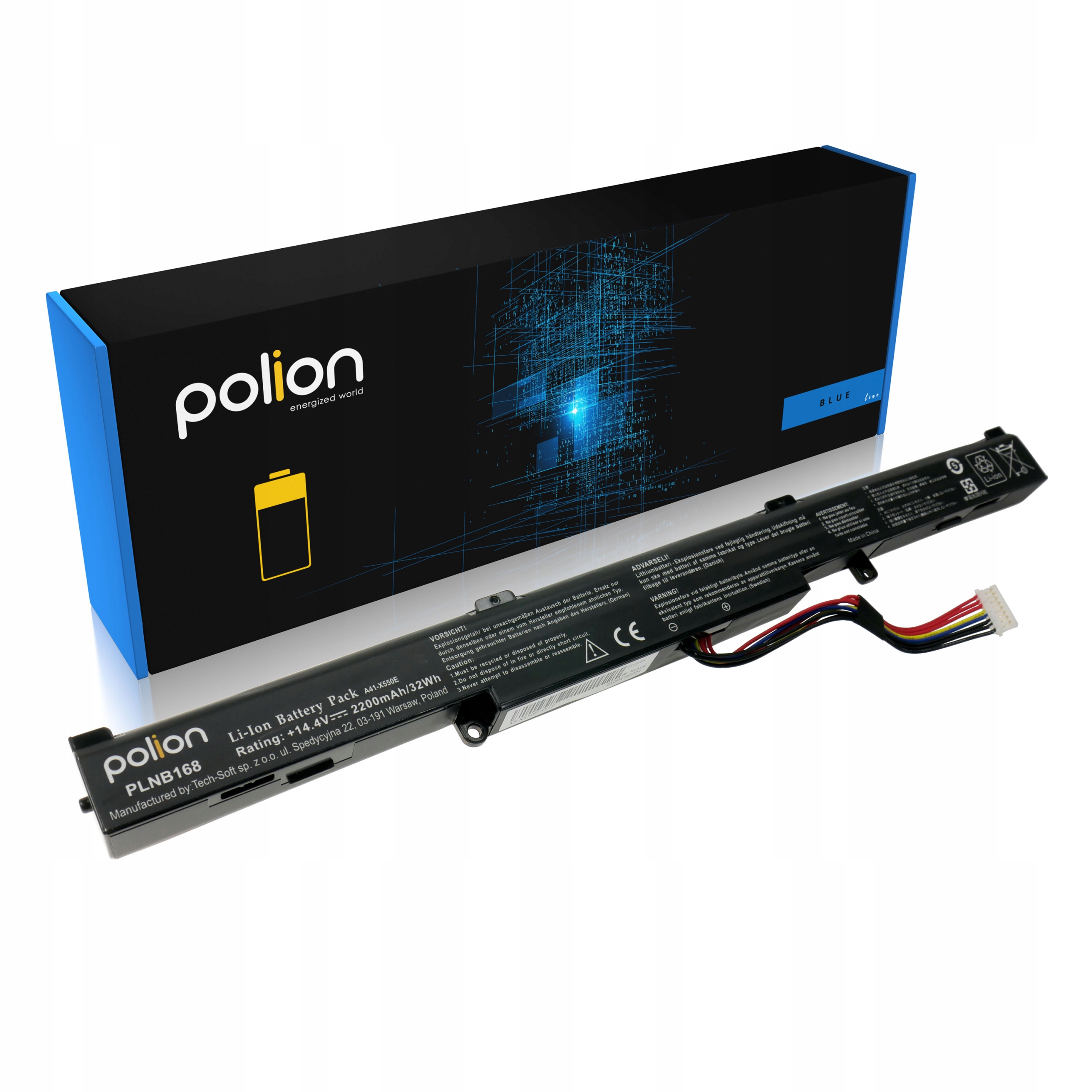 Baterie Polion A41-X550E pro notebooky ASUS A450 A550 F550 F750 F751 K450 K750 2200mAh