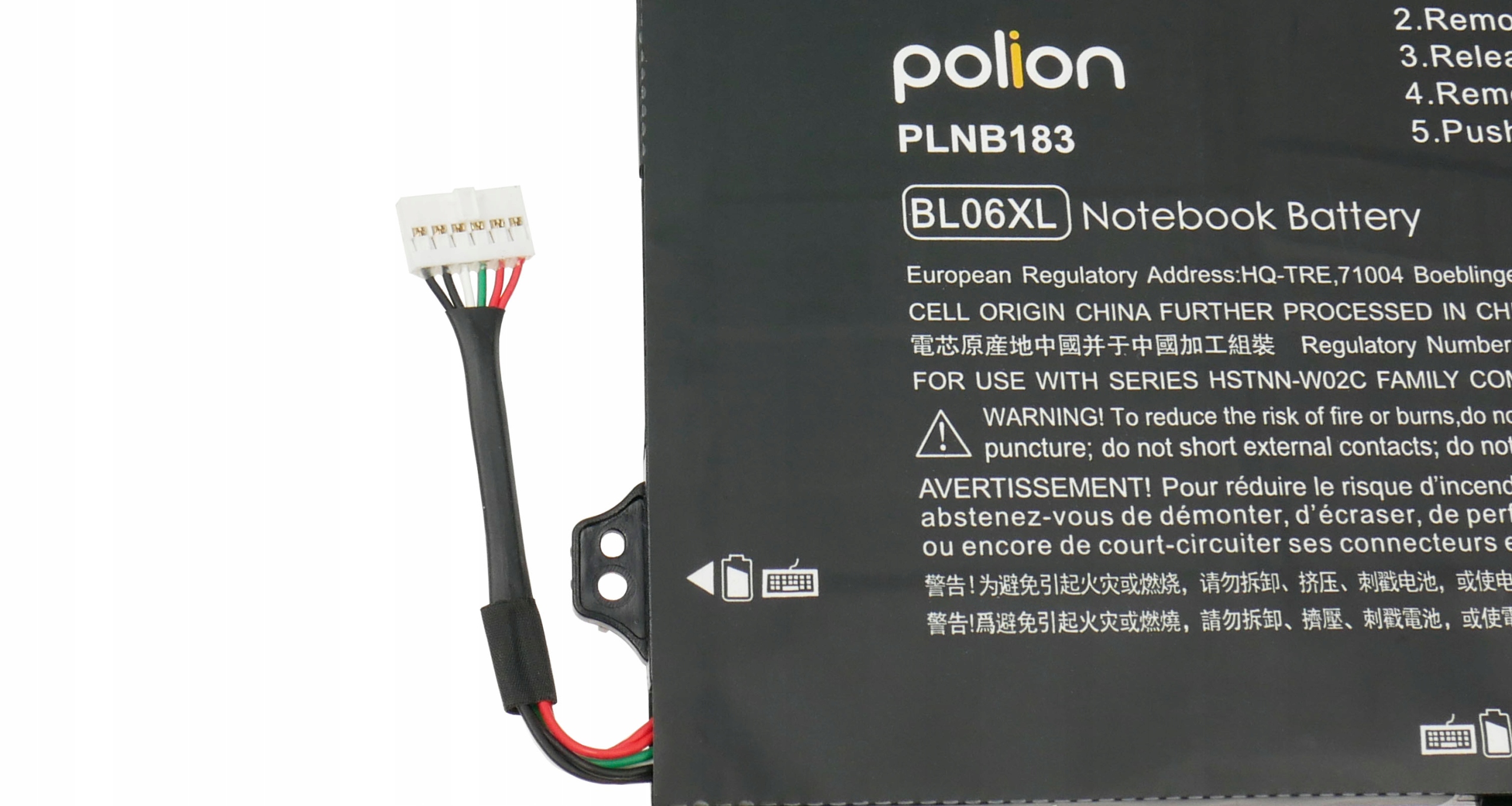 Baterie Polion BL06XL pro notebooky HP EliteBook Folio 1040 G1 G2 3400mAh