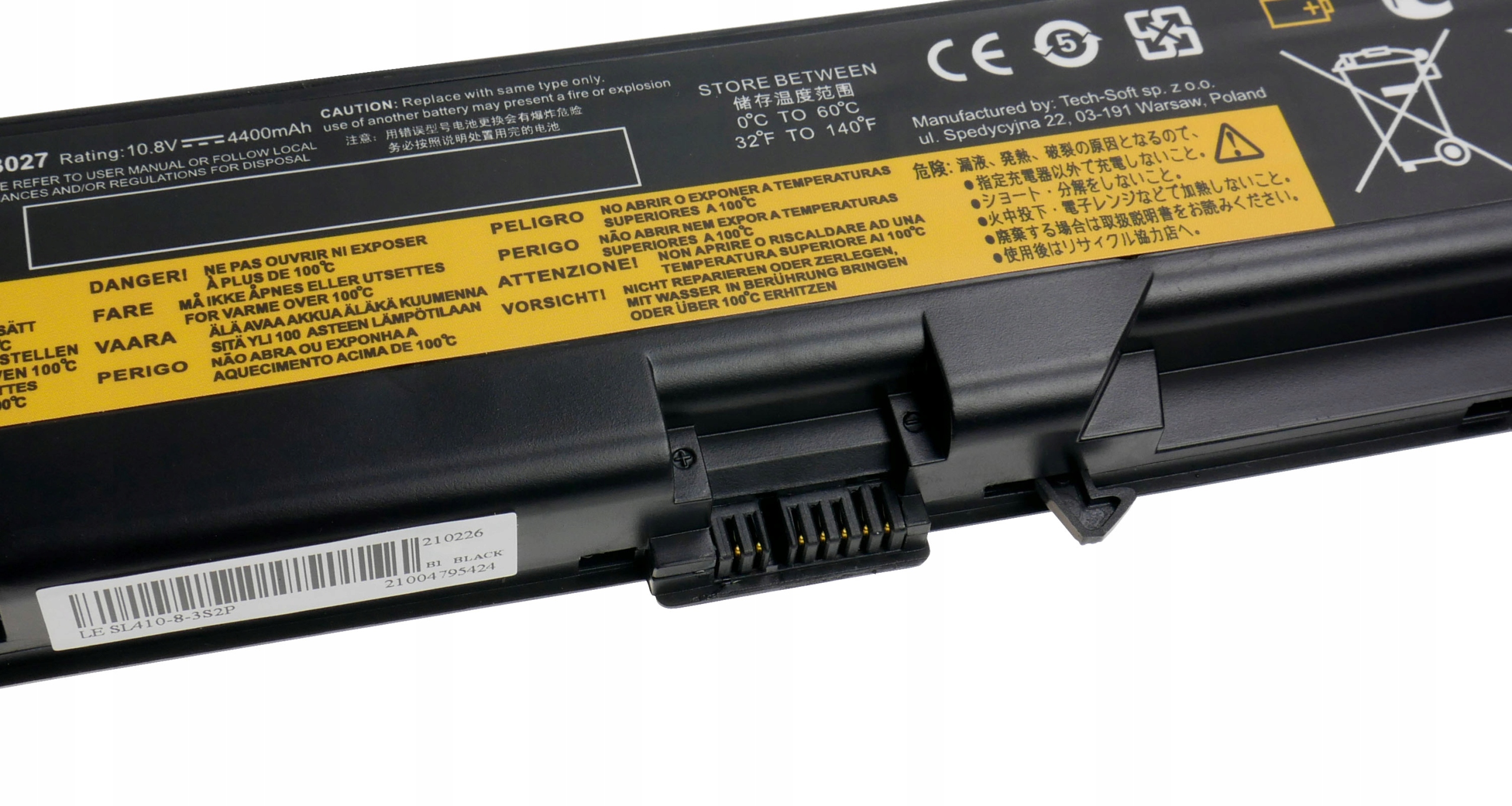 Baterie Polion 42T4751 pro notebooky LENOVO ThinkPad L412 L420 L510 L520 T410 T420 4400mAh