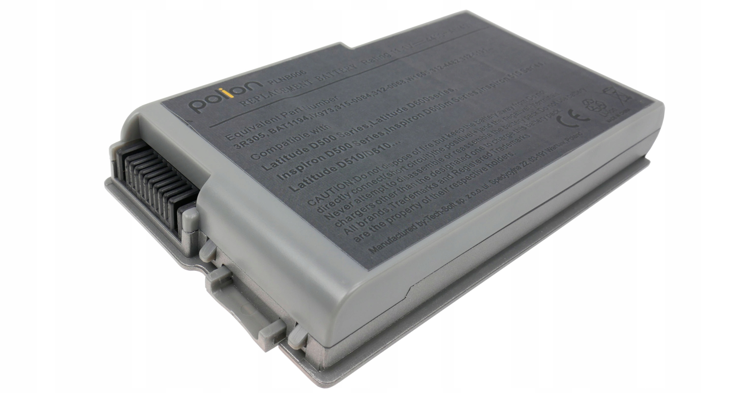 Baterie Polion 3R305 pro notebooky DELL Latitude 500M 600M D500 D510 D520 4400mAh