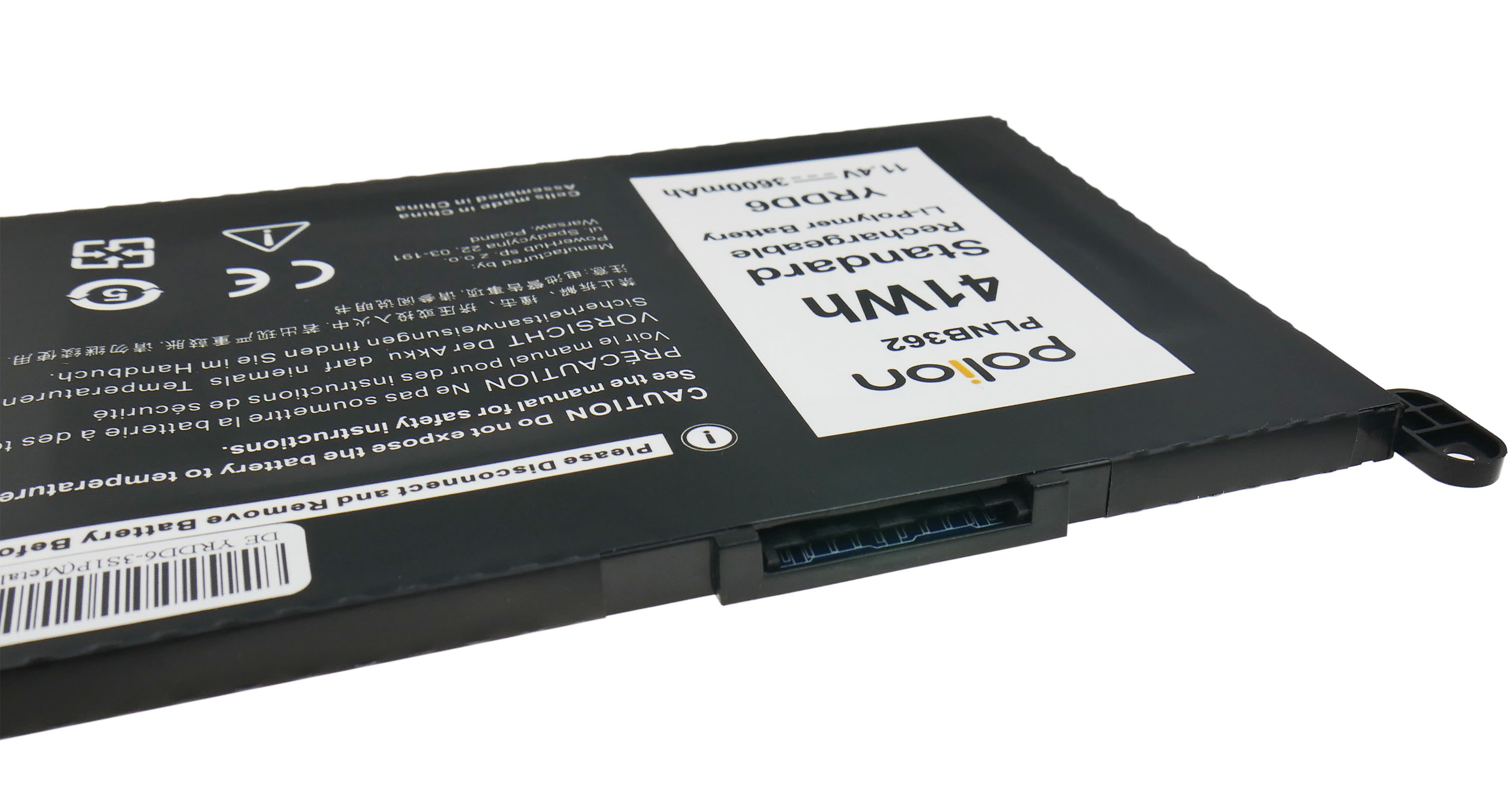 Baterie Polion YRDD6 pro notebooky DELL Vostro 3400 5488 5585 Inspiron 5490 - 3600mAh 41Wh