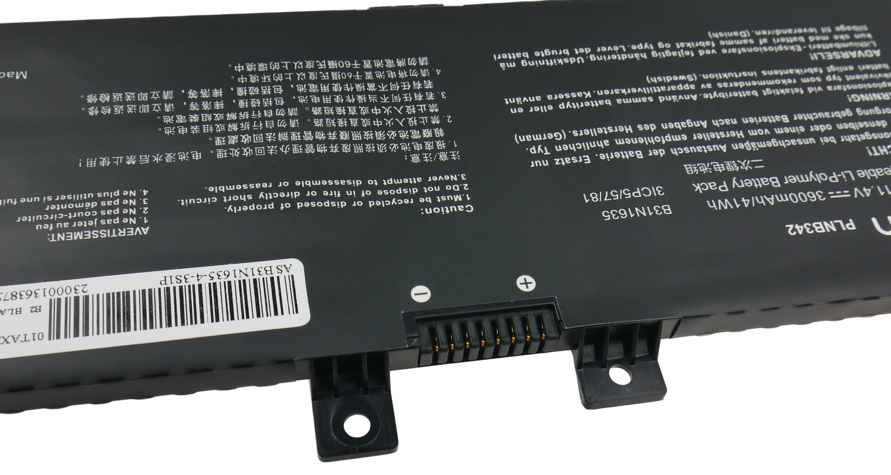 Baterie Polion B31N1635 pro notebooky ASUS VivoBook 17 A705 Pro 3600mAh