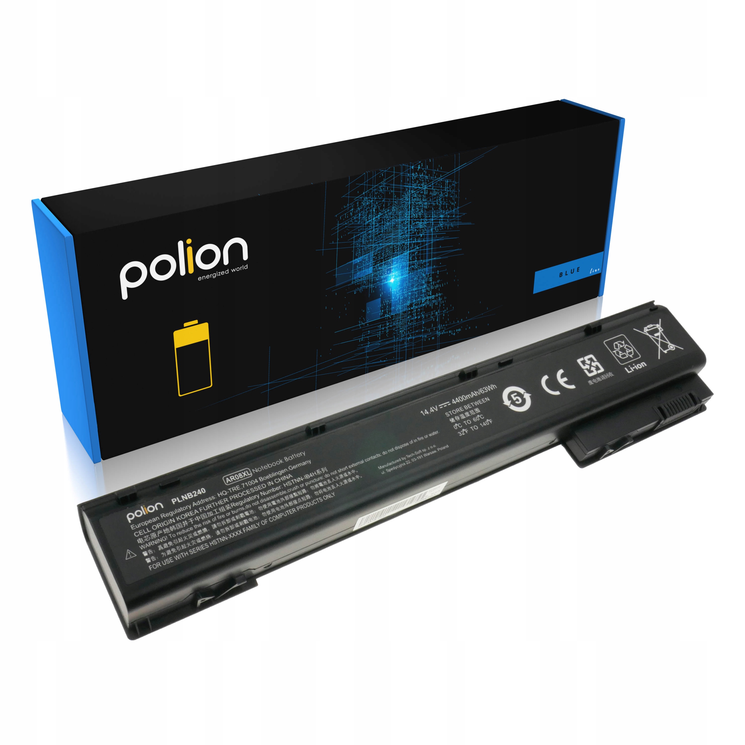 Baterie Polion AR08 pro notebooky HP AR08XL ZBook 15 G1 G2 17 G1 G2 4400mAh
