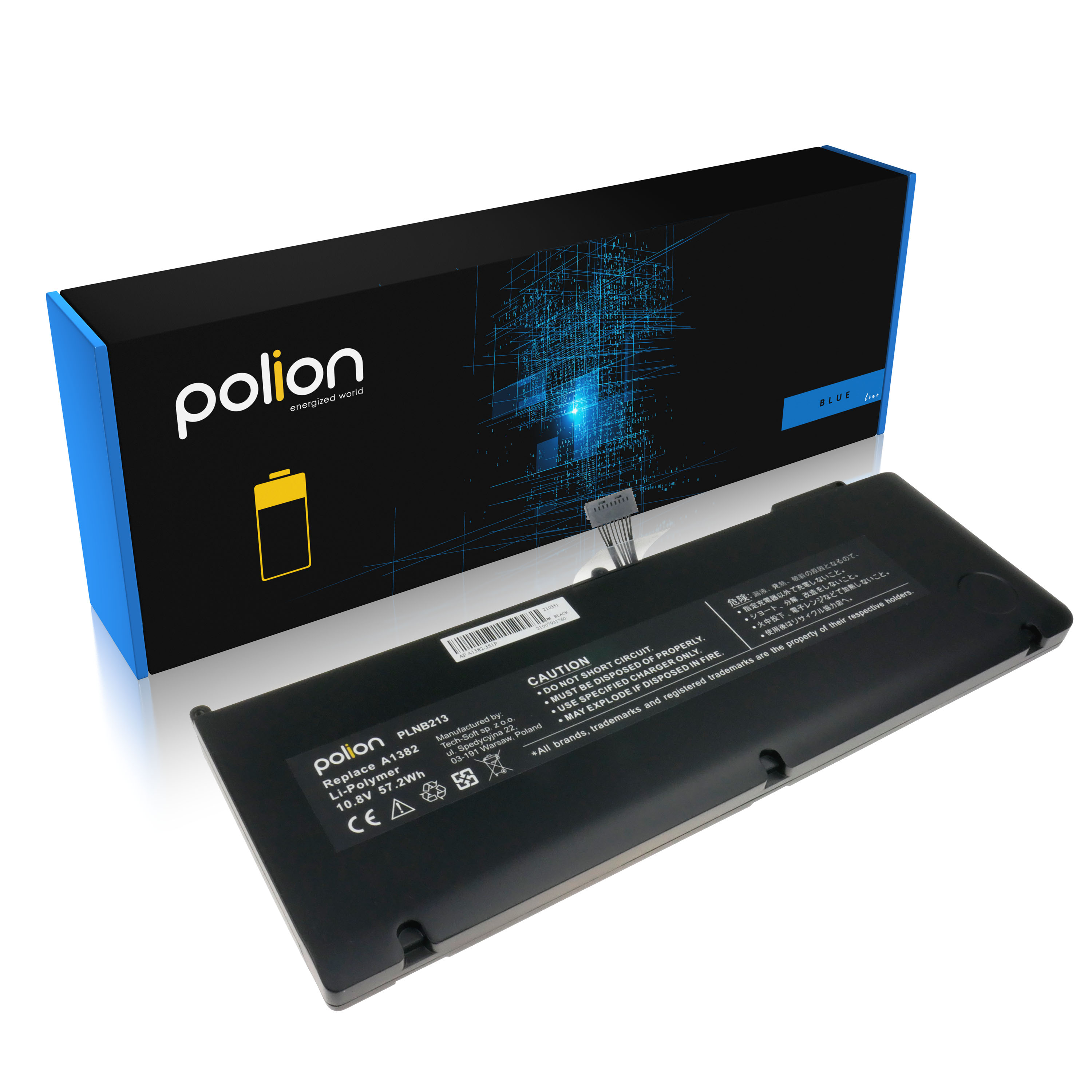 Baterie Polion A1382 pro notebooky APPLE MacBook Pro 15 A1286 5200mAh