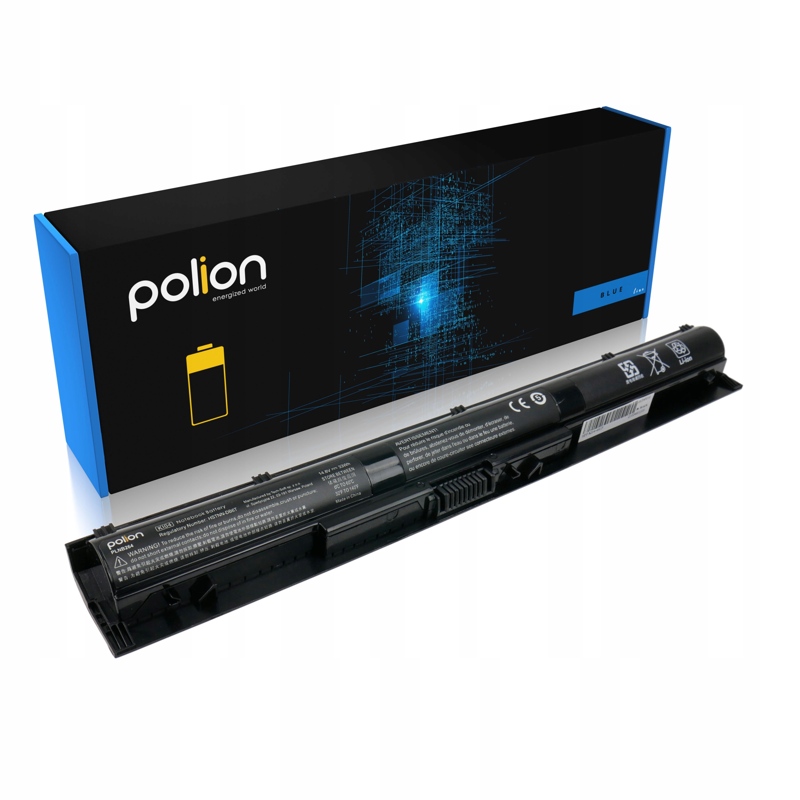 Baterie Polion KI04 pro notebooky HP Pavilion 15-AB 15-AK 17-G - 14.8V 2200mAh 33Wh