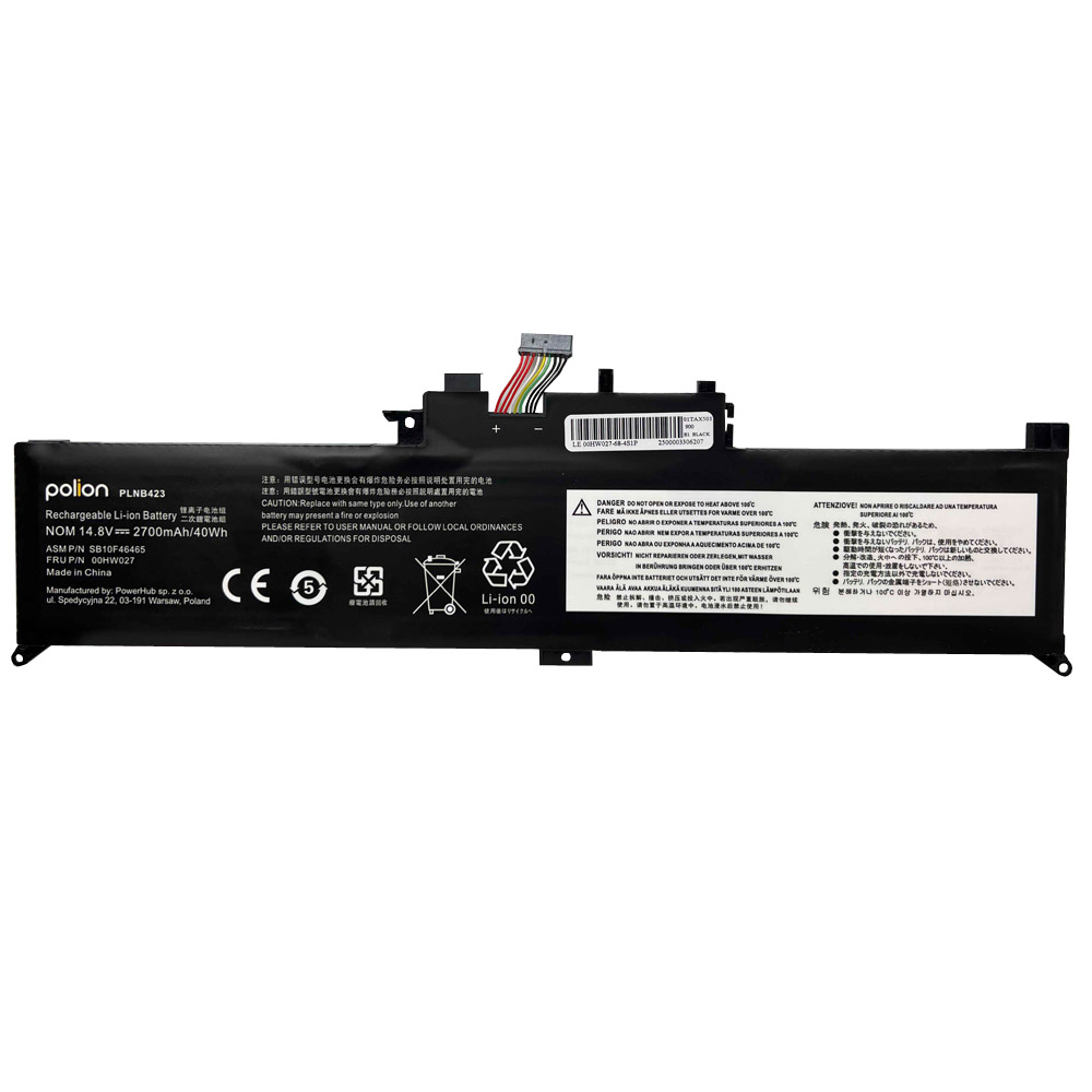 Baterie Polion 00HW027 pro notebooky LENOVO 01AV434 ThinkPad Yoga 260 370 2700mAh
