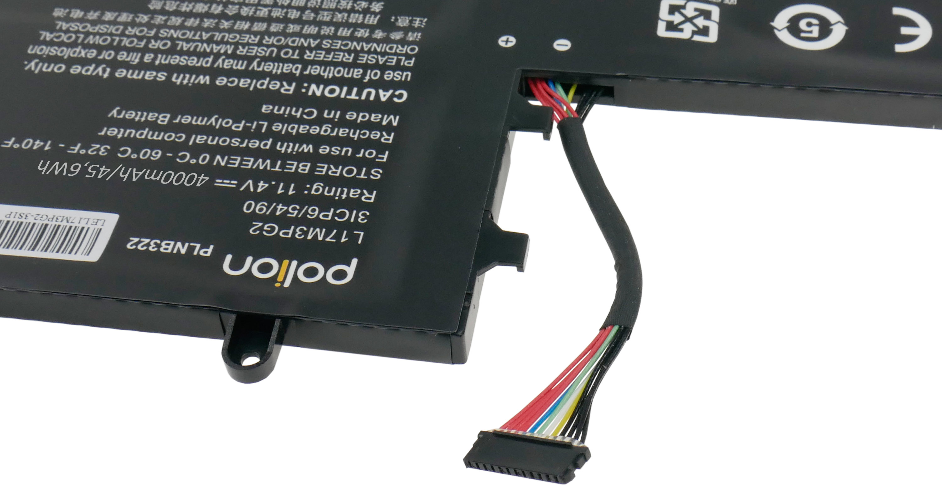 Baterie Polion L17M3PG2 pro notebooky LENOVO Legion Y530 Y545 Y570 4000mAh