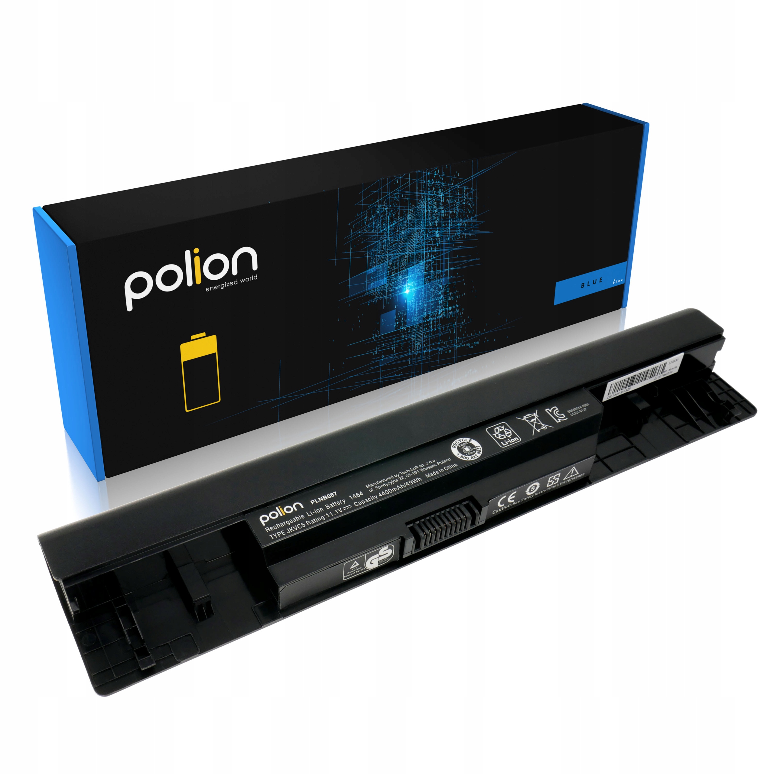 Baterie Polion JKVC5 pro notebooky DELL Inspiron 1464 1564 1764 4400mAh